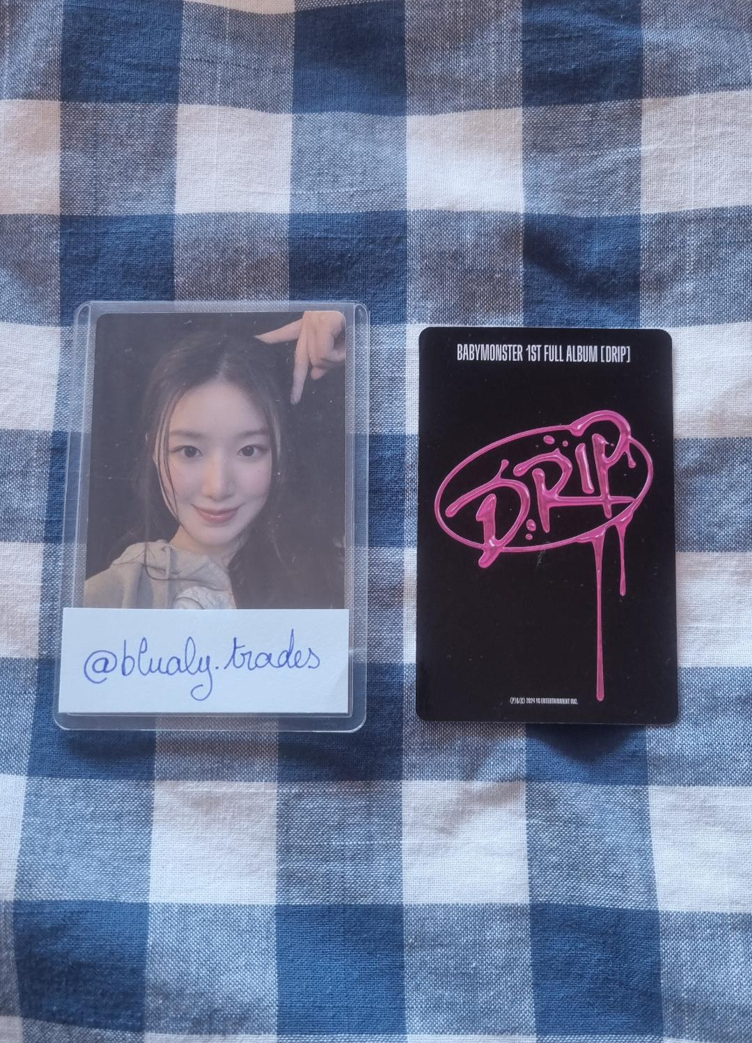 BABYMONSTER Ruka BABYMONSTER - Ruka - DRIP Album zip lock ver selfie version listing photo 2