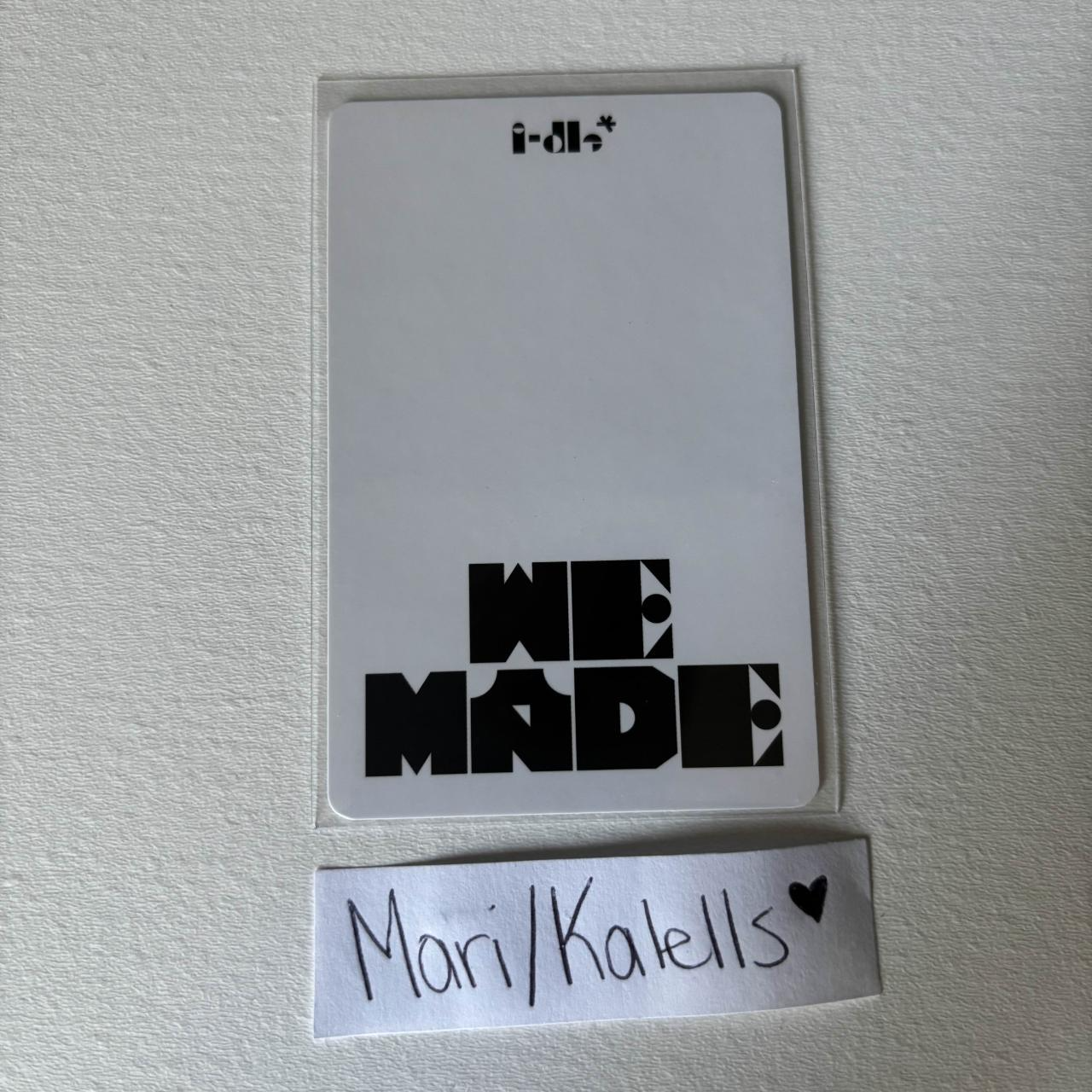 i-dle Shuhua i-dle - Shuhua - We made Album album photocard A version listing photo 2