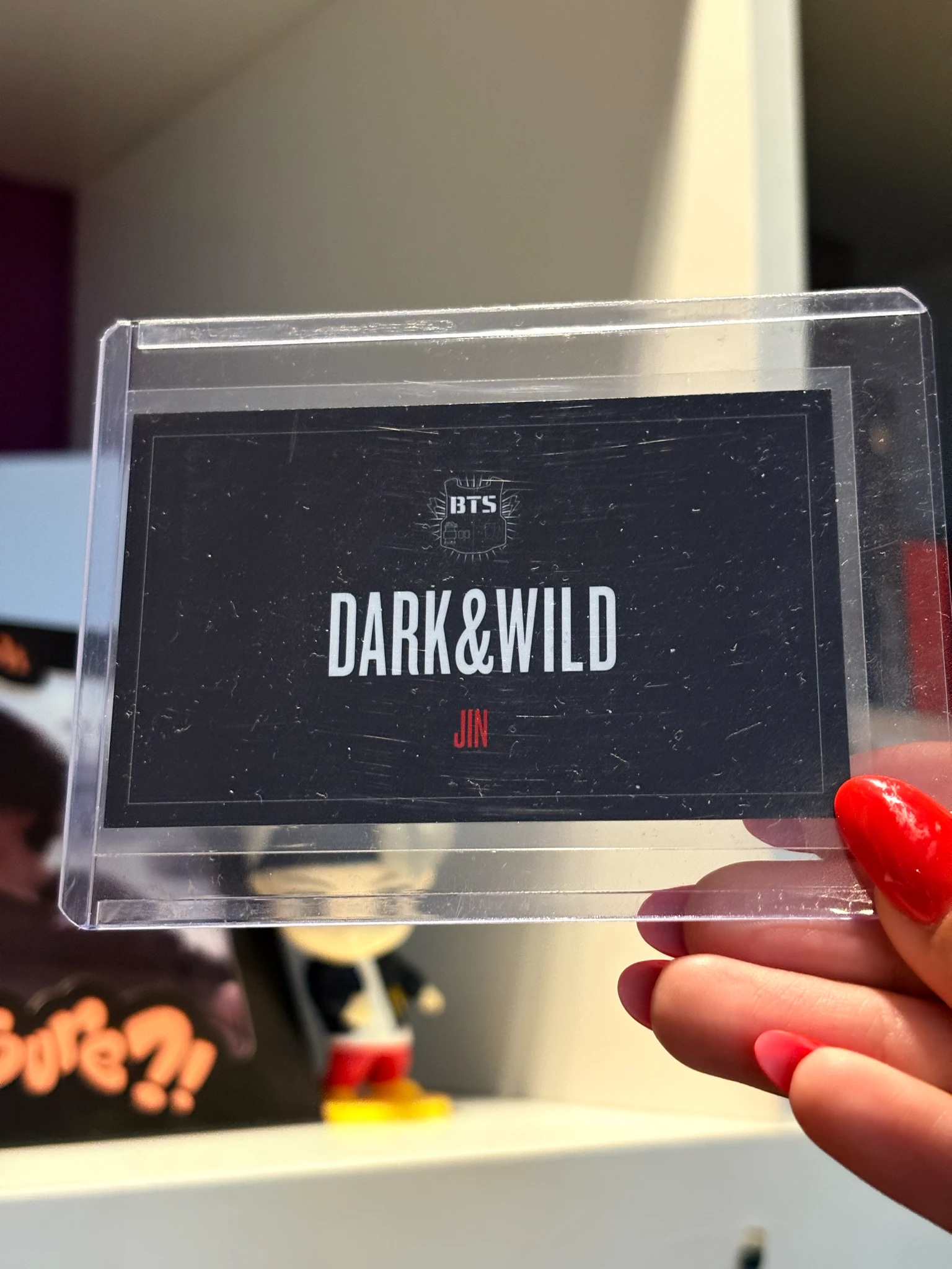 BTS Jin BTS - Jin - Dark & Wild Album album photocard horizontal listing photo 2