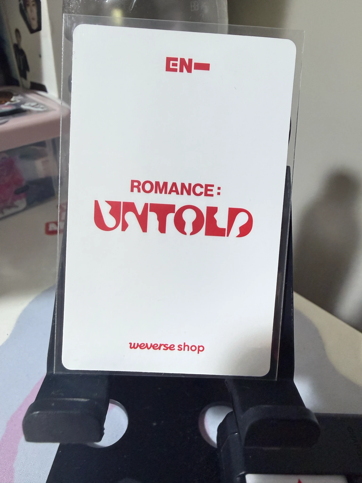 ENHYPEN Jungwon ENHYPEN - Jungwon - ROMANCE: UNTOLD Album weverse shop global (wvg) pre-order benefit (pob) standard version listing photo 2