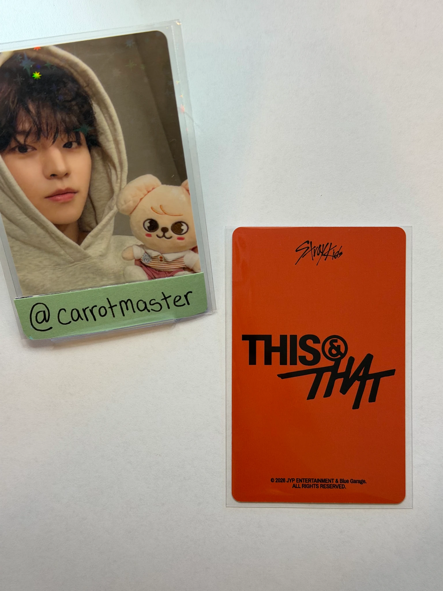 Stray Kids Hyunjin Stray Kids - Hyunjin - This & That Album pob (pre-order benefit) jyp/fans shop listing photo 2