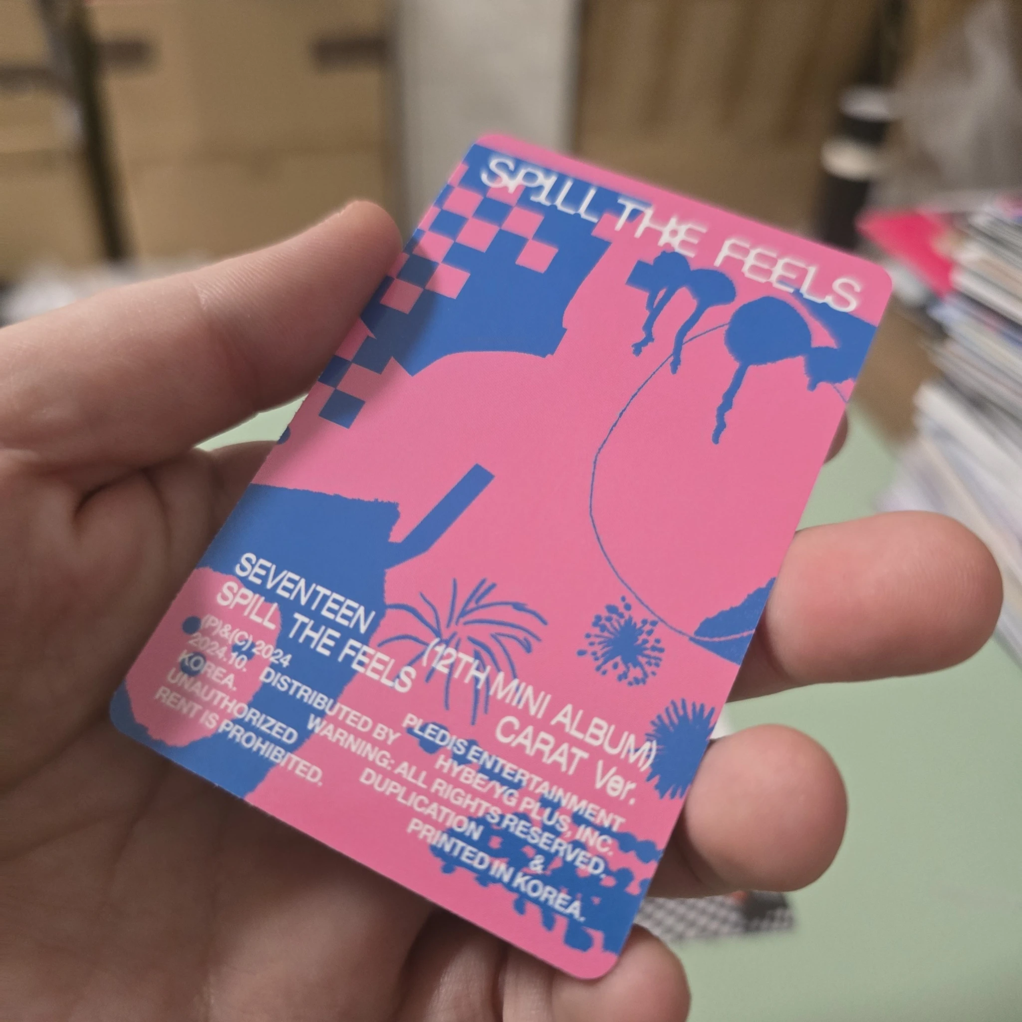 SEVENTEEN Wonwoo SEVENTEEN - Wonwoo - Spill the Feels Album photocard set carat version listing photo 2