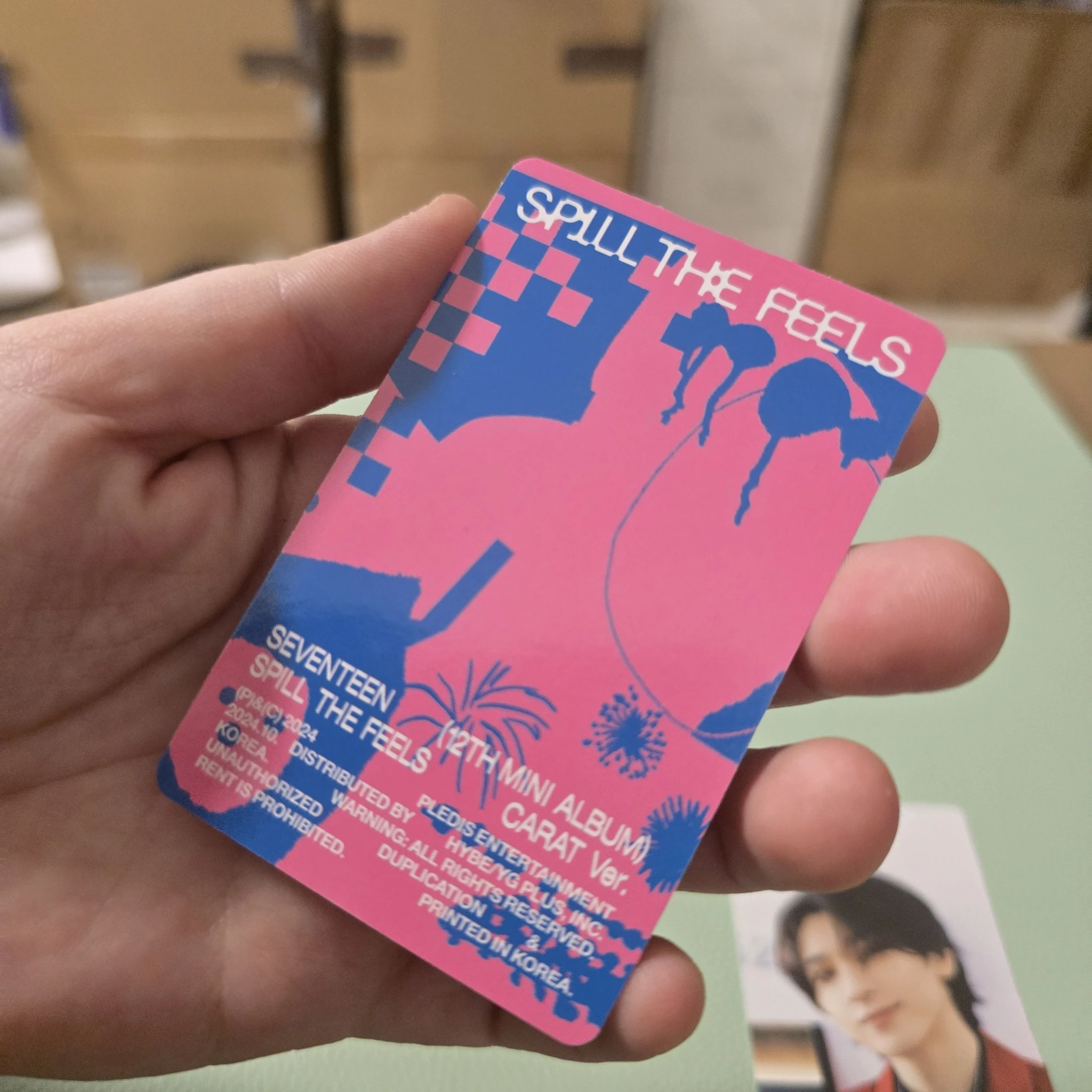 SEVENTEEN Wonwoo SEVENTEEN - Wonwoo - Spill the Feels Album photocard set carat version listing photo 2