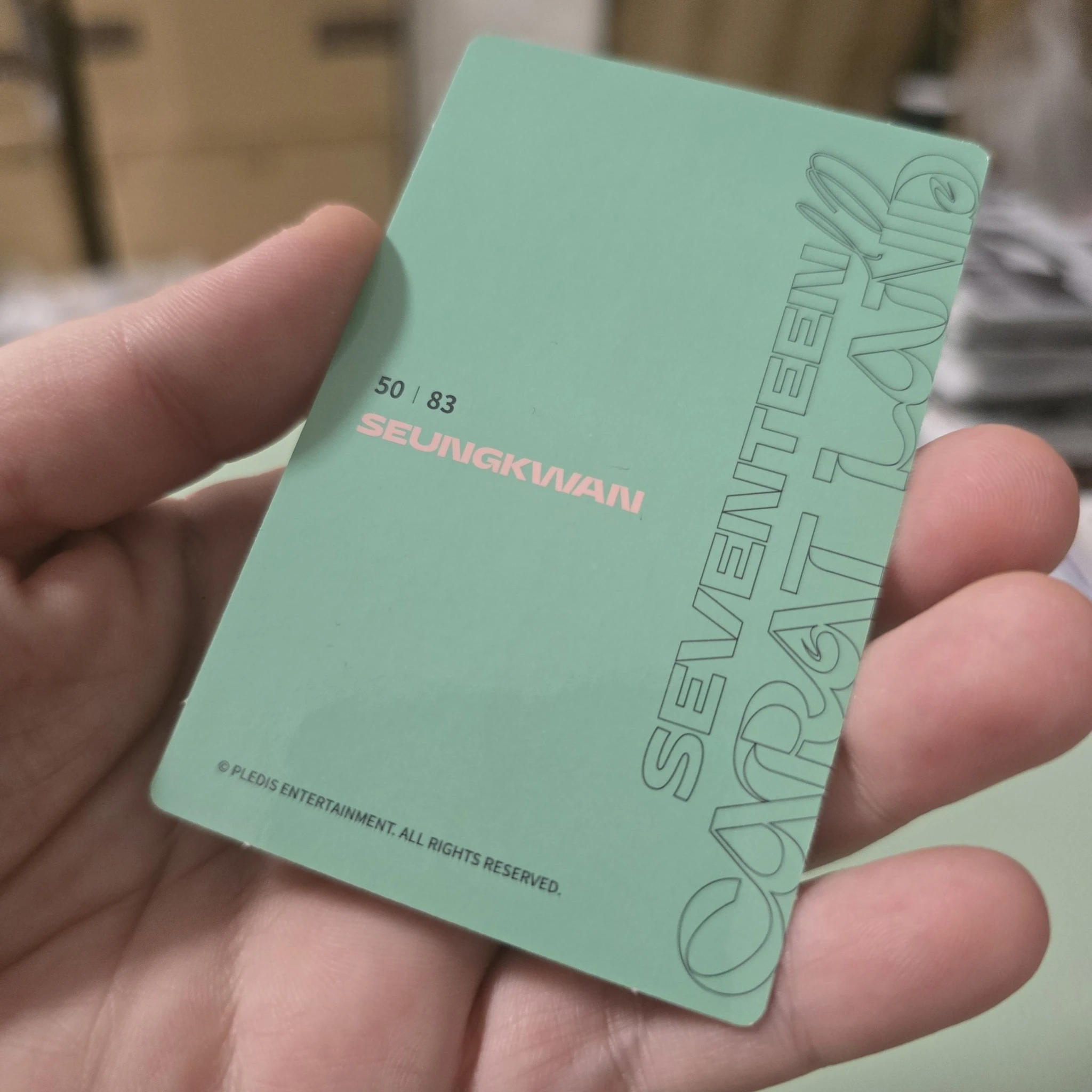 SEVENTEEN Seungkwan SEVENTEEN - Seungkwan - 2022 6TH SVT IN CARAT LAND Event fan meeting trading card merch photocard listing photo 2