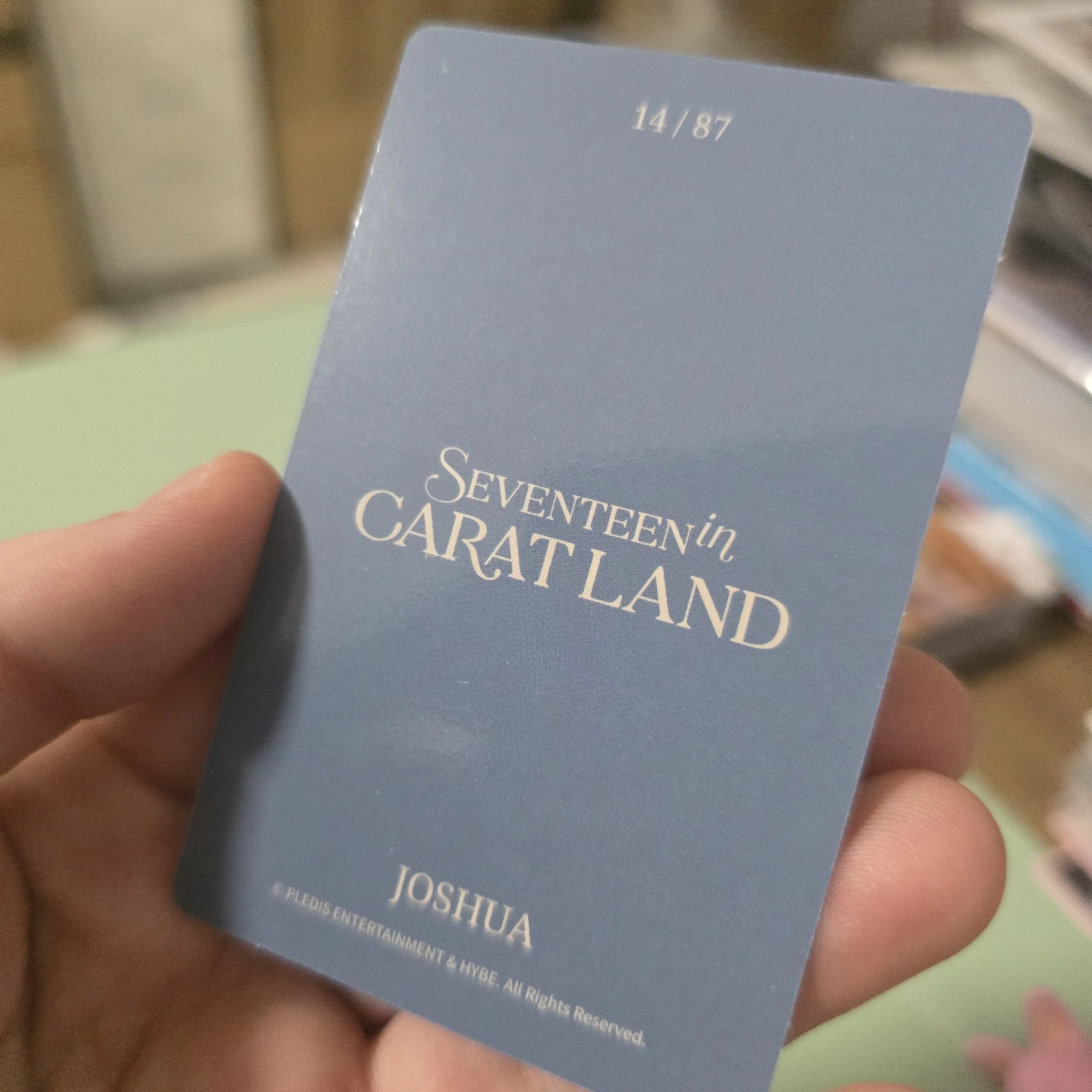 SEVENTEEN Joshua SEVENTEEN - Joshua - 2024 8th SVT in Caratland  Event trading card listing photo 2