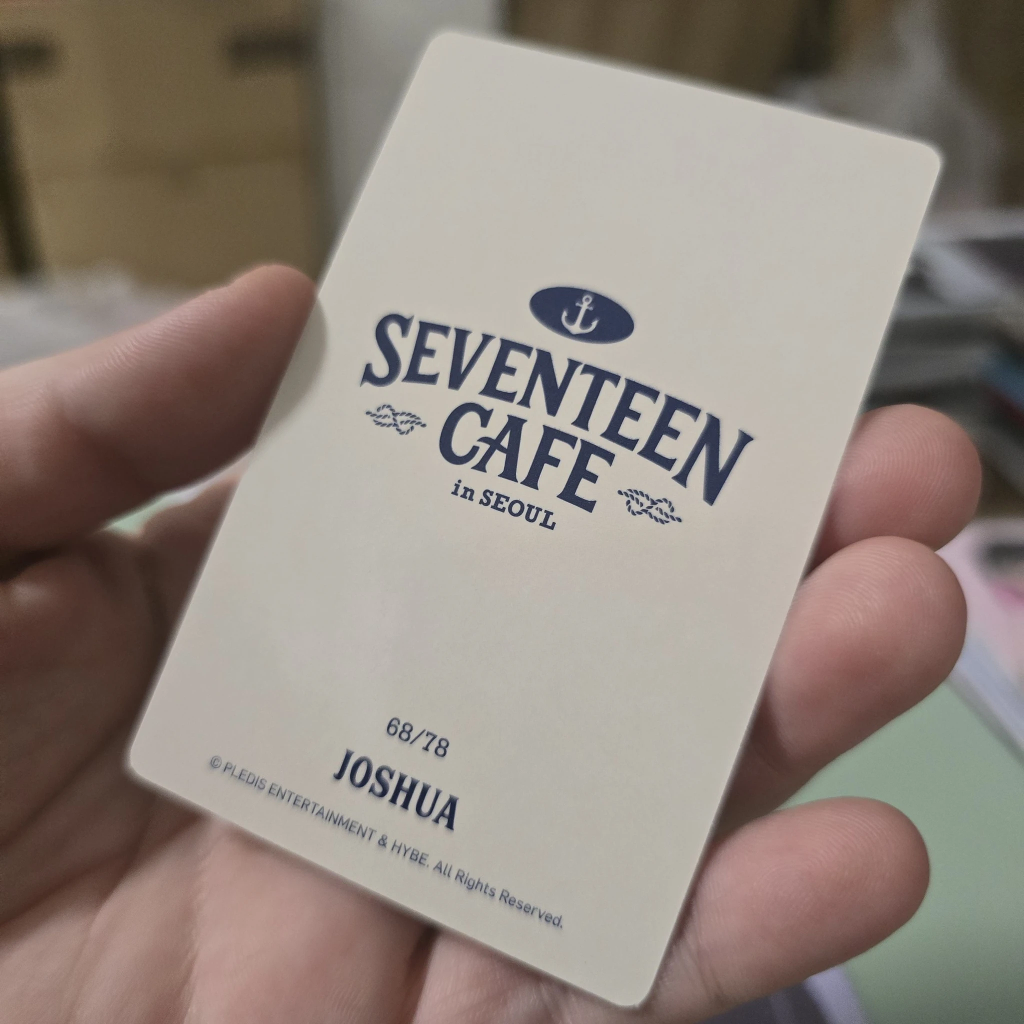 SEVENTEEN Joshua SEVENTEEN - Joshua - SEVENTEEN CAFE IN SEOUL Event cafe event merch photocard selfie trading card listing photo 2