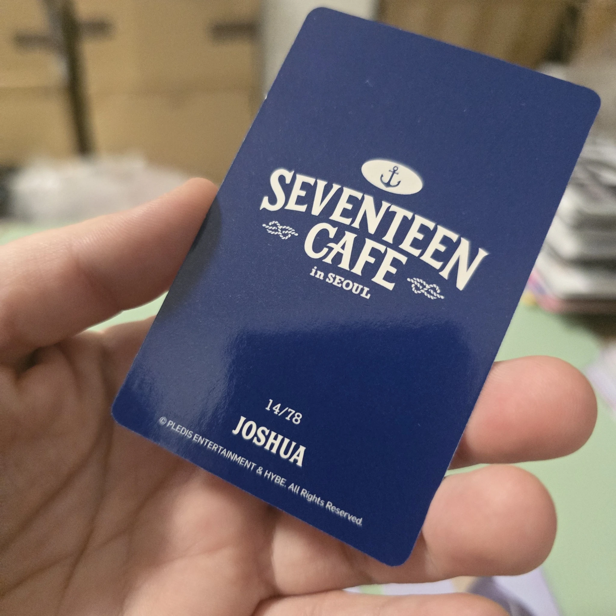 SEVENTEEN Joshua SEVENTEEN - Joshua - SEVENTEEN CAFE in Seoul Event trading card listing photo 2