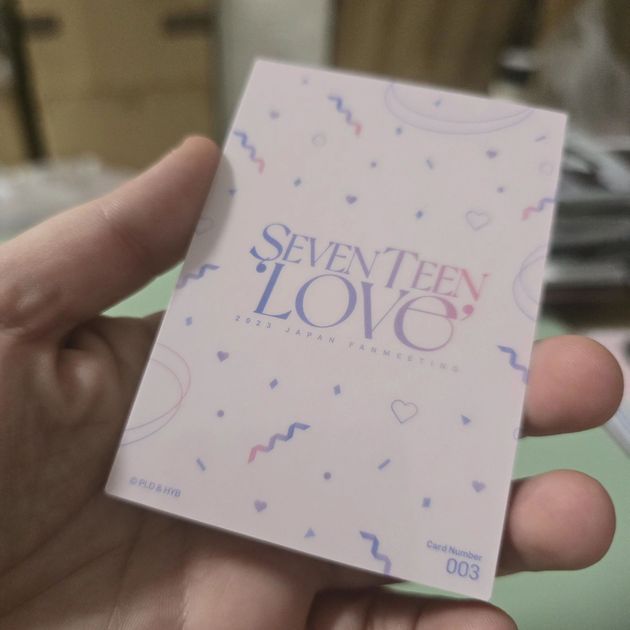 SEVENTEEN Joshua SEVENTEEN - Joshua - 2023 JAPAN FANMEETING [LOVE] Event trading card pvc card listing photo 2