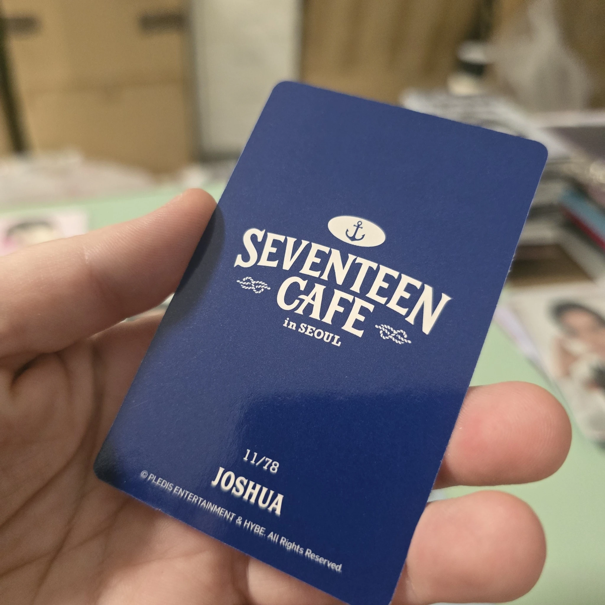 SEVENTEEN Joshua SEVENTEEN - Joshua - SEVENTEEN CAFE IN SEOUL Event trading card listing photo 2