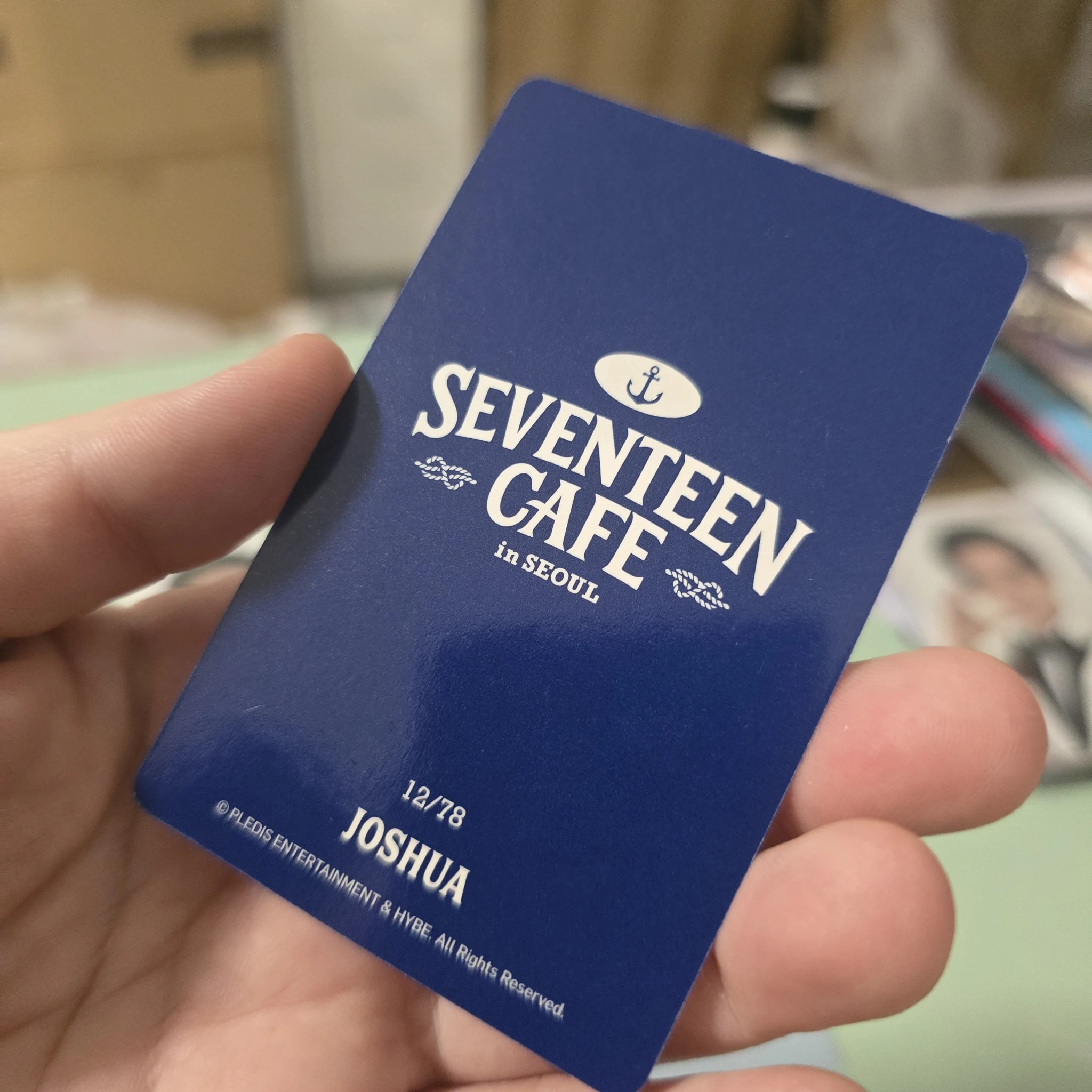 SEVENTEEN Joshua SEVENTEEN - Joshua - SEVENTEEN CAFE IN SEOUL Event merch photocard trading card listing photo 2