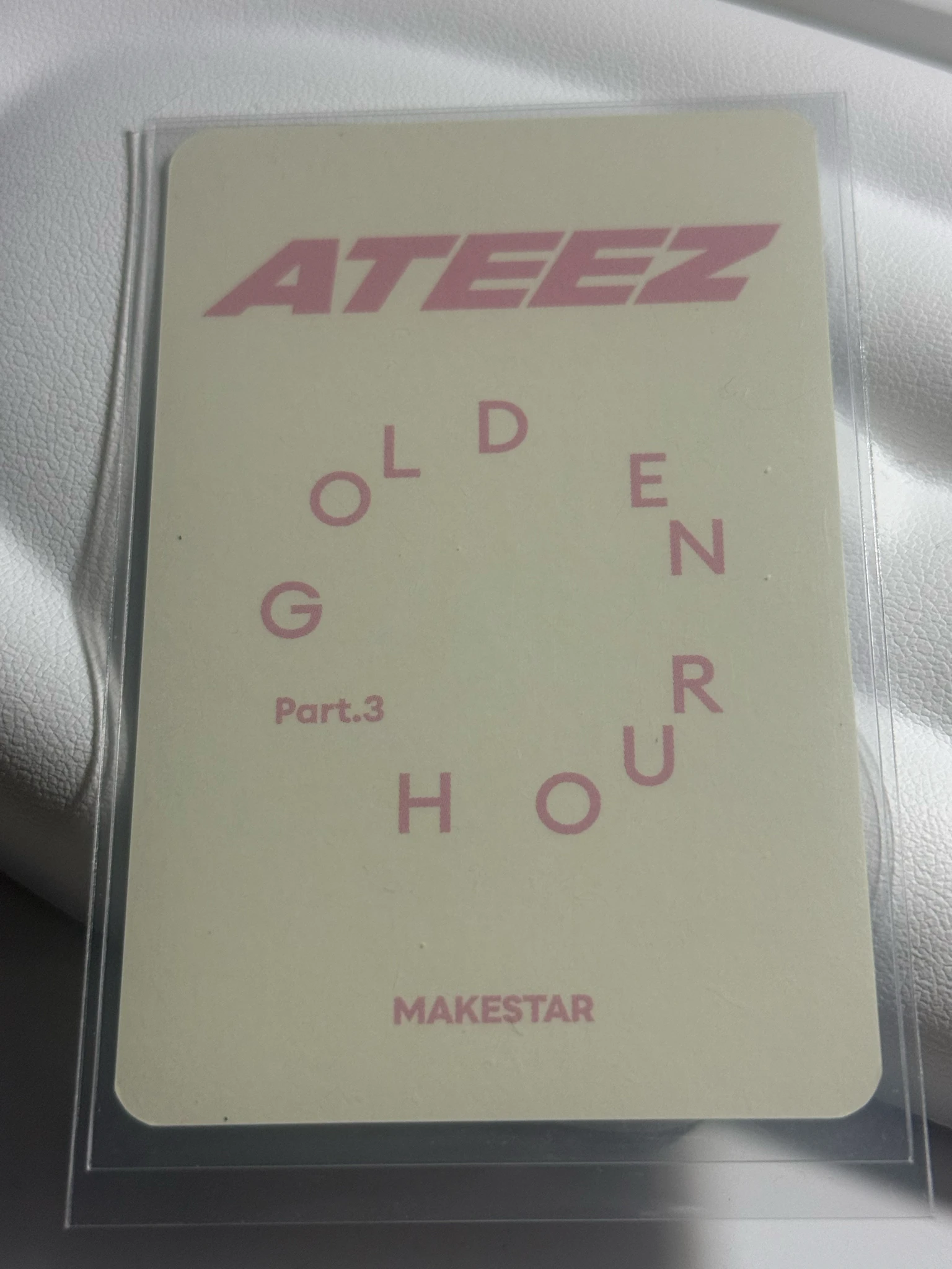 ATEEZ ATEEZ - Mingi & Yeosang - Golden Hour : Part.3 Album makestar lucky draw unit photocard listing photo 2
