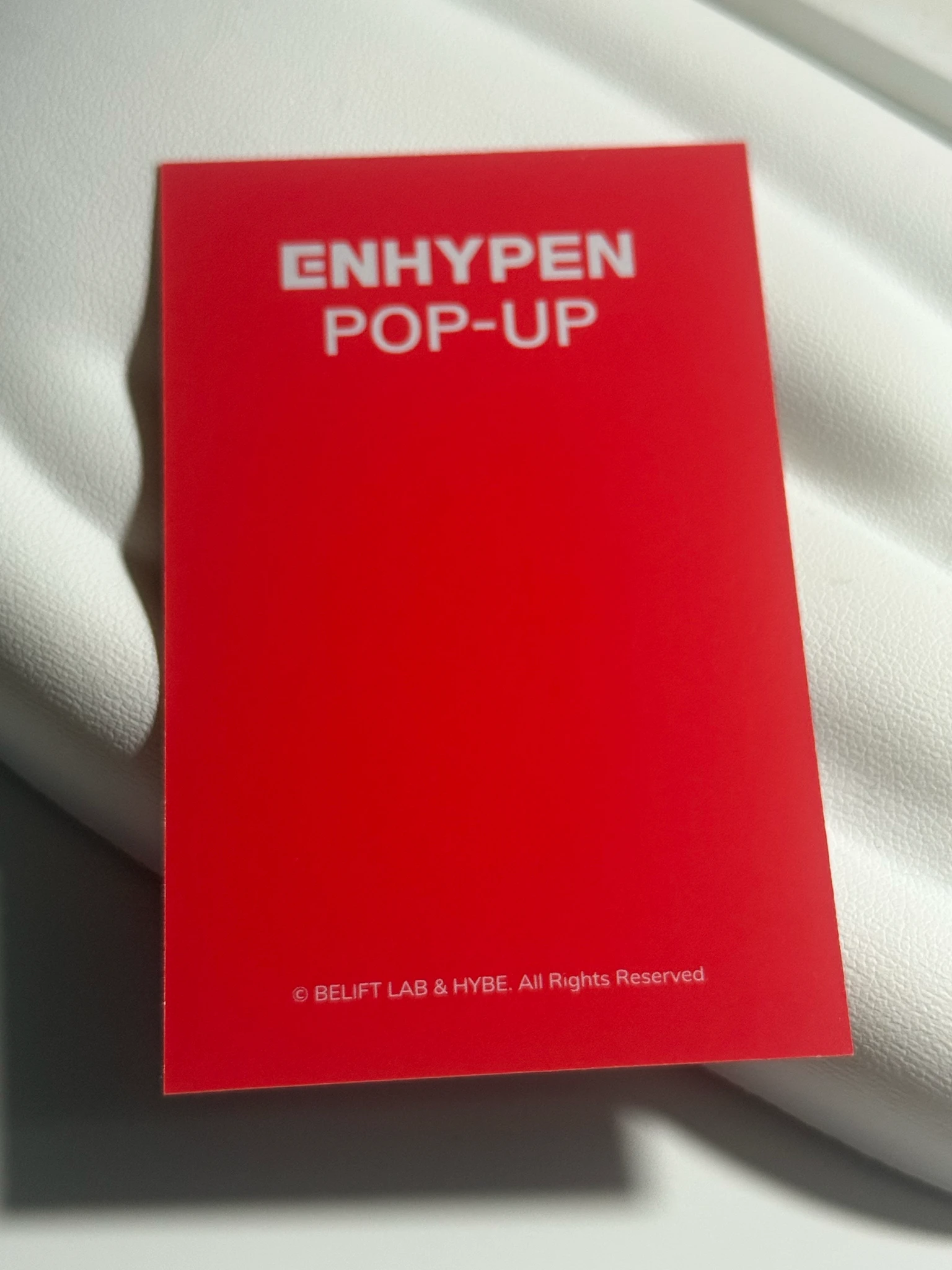ENHYPEN Sunoo ENHYPEN - Sunoo - 'WALK THE LINE' World Tour Event pop-up store lucky draw europe listing photo 2