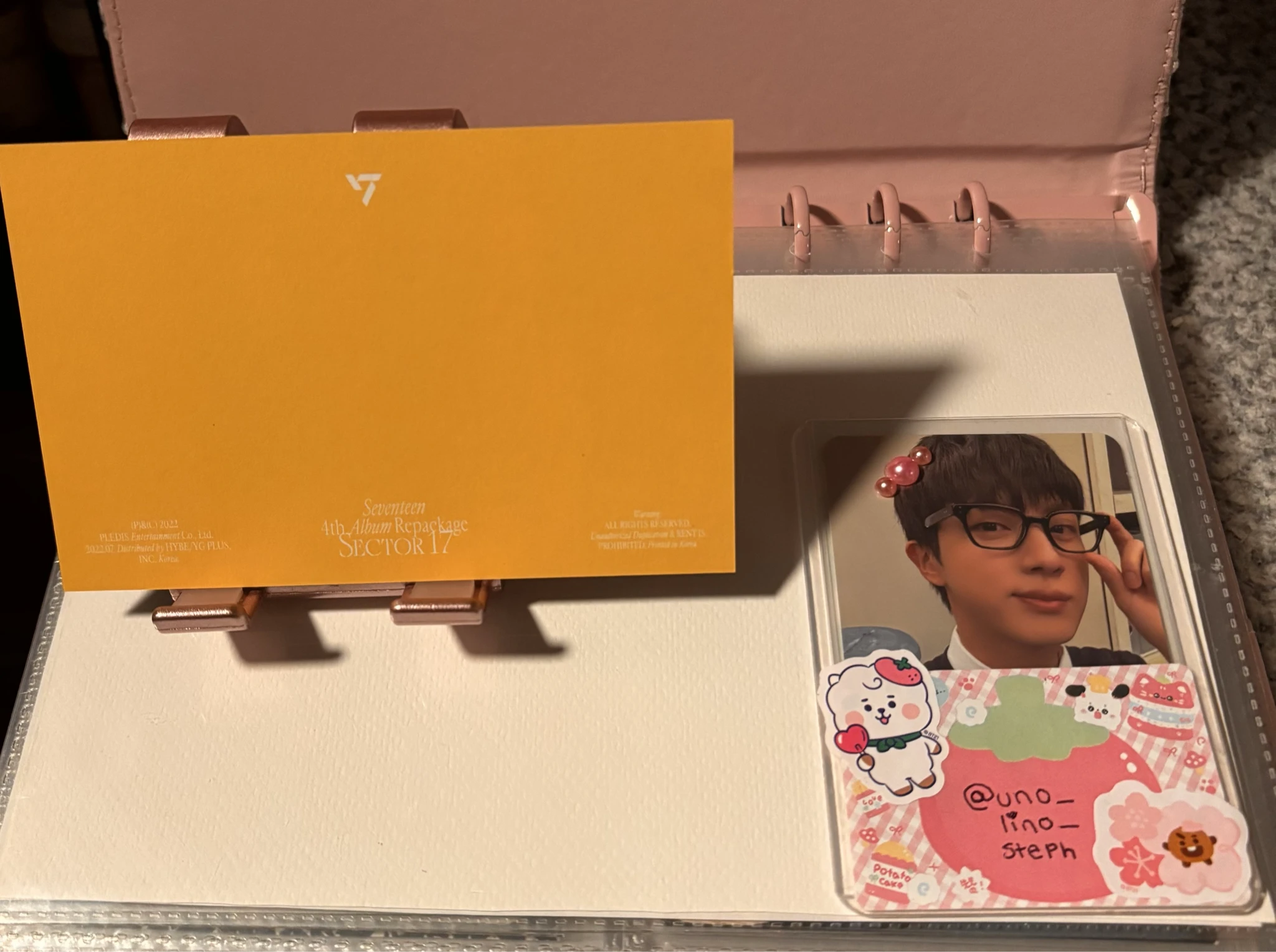 SEVENTEEN SEVENTEEN - SECTOR 17 Album album inclusion compact version mini postcard listing photo 2