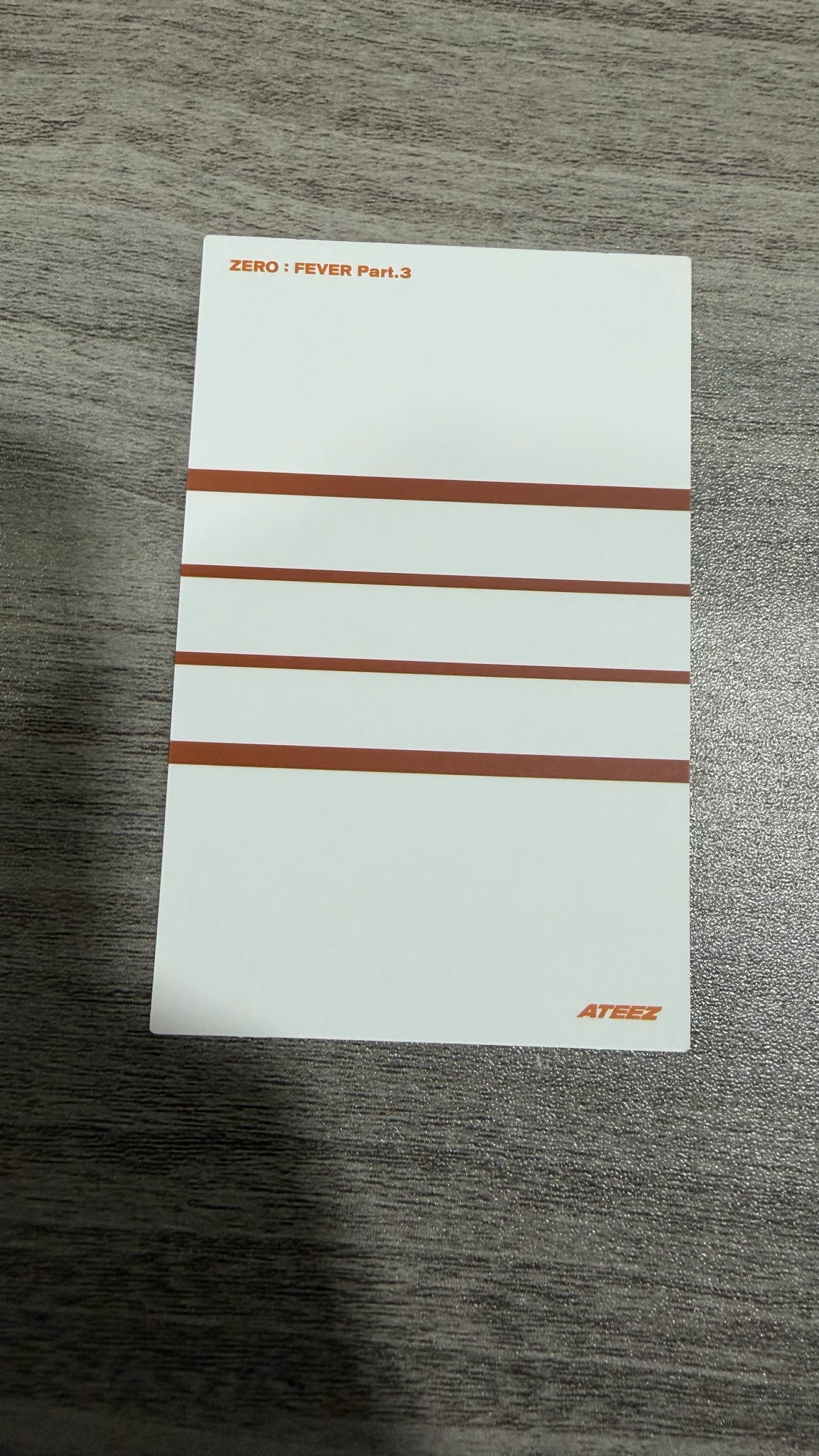 ATEEZ Mingi ATEEZ - Mingi - ZERO : FEVER Part.3 Album album photocard diary version limited version listing photo 2