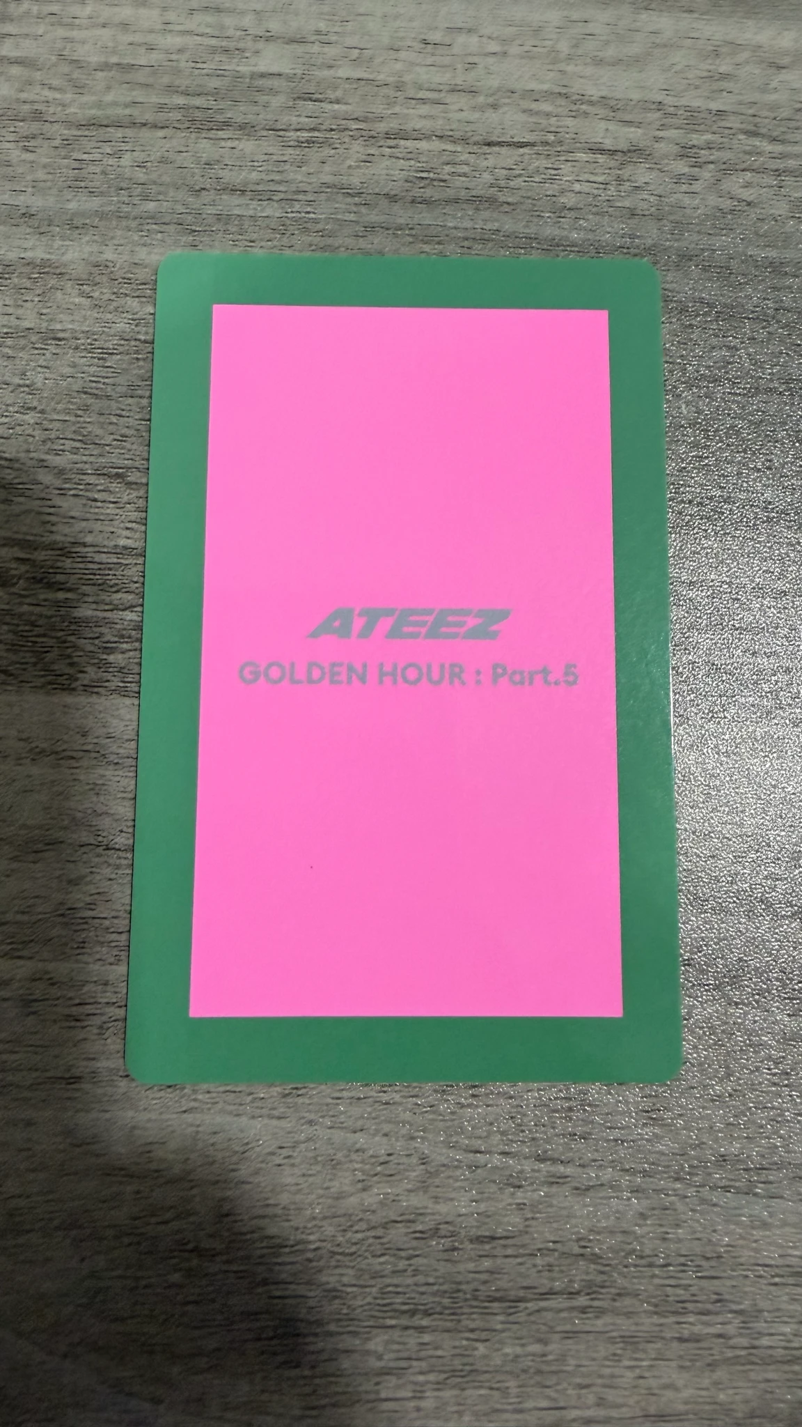 ATEEZ Yeosang ATEEZ - Yeosang - GOLDEN HOUR : Part.5 Album album photocard Z version version 2 listing photo 2