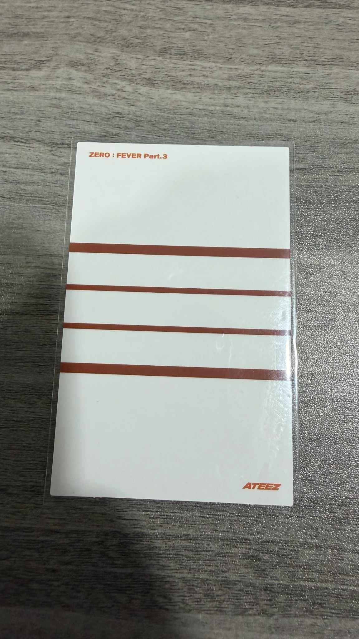 ATEEZ Mingi ATEEZ - Mingi - ZERO : FEVER Part.3 Album album photocard diary version limited version listing photo 2