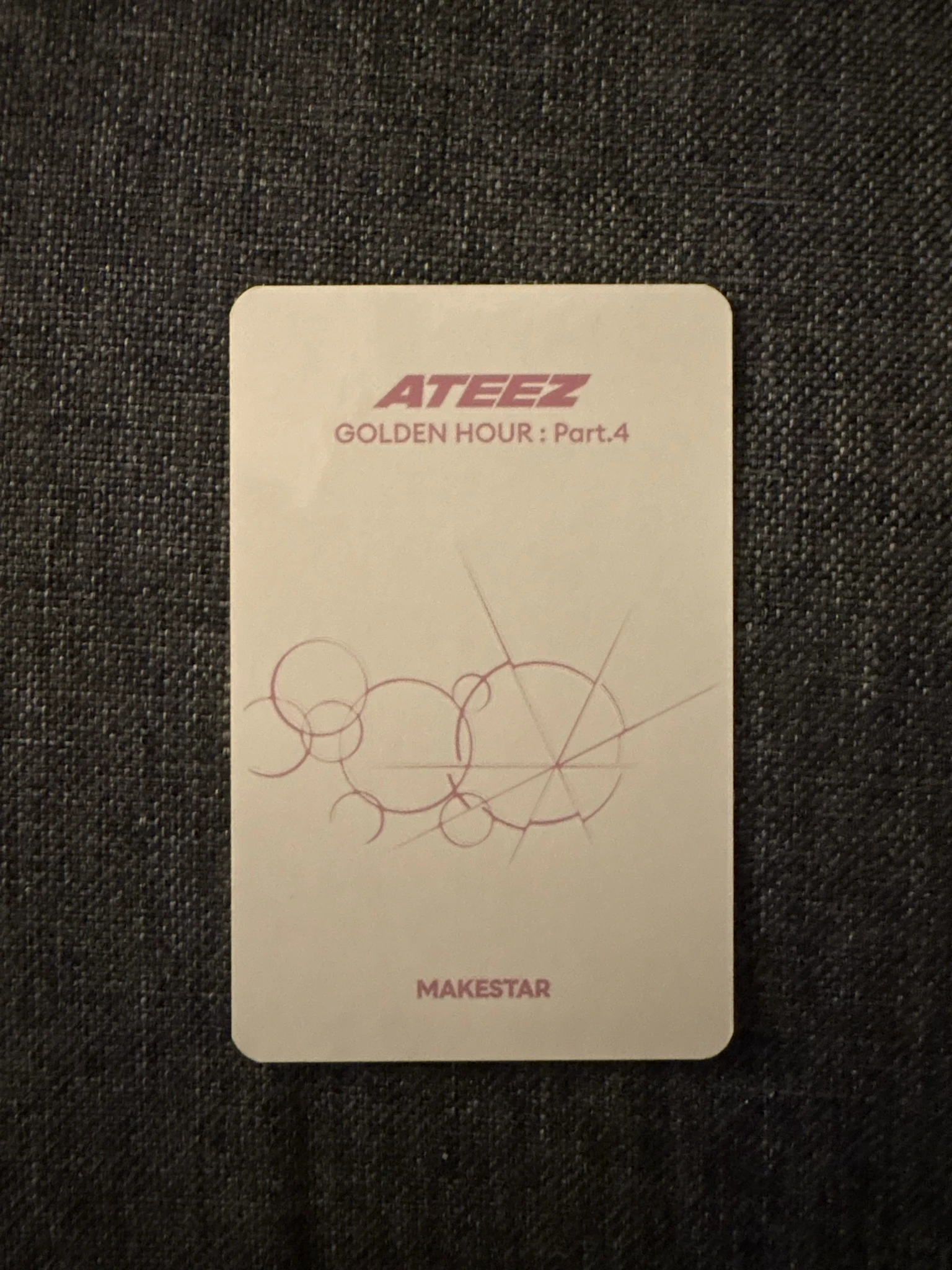 ATEEZ Mingi ATEEZ - Mingi - Golden Hour : Part.4 Album makestar fansign pob (pre-order benefit) round 5 listing photo 2