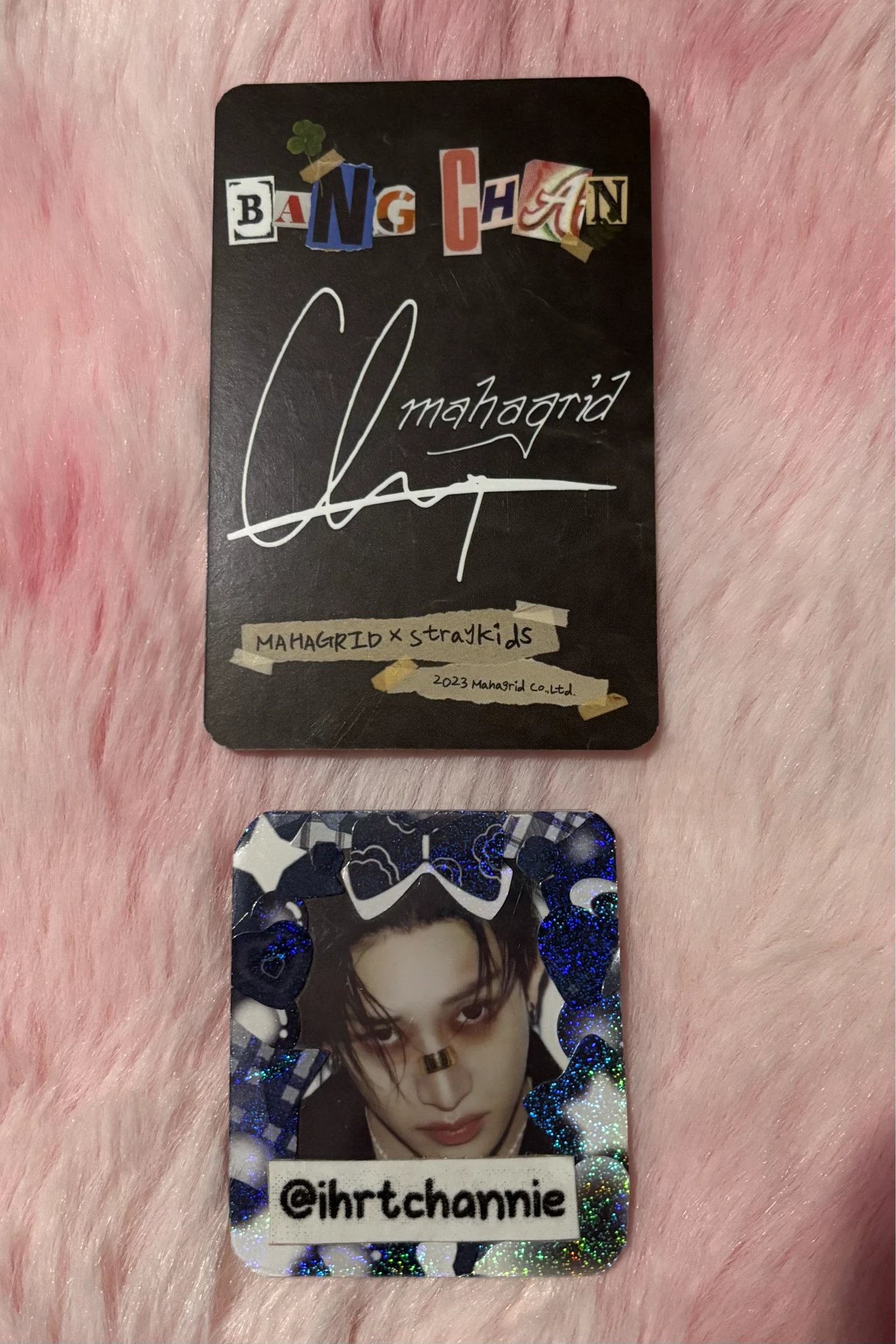 Stray Kids Bang Chan Stray Kids - Bang Chan - Mahagrid x Stray Kids Other round 4 brand collaboration mahagrid photocard set listing photo 2