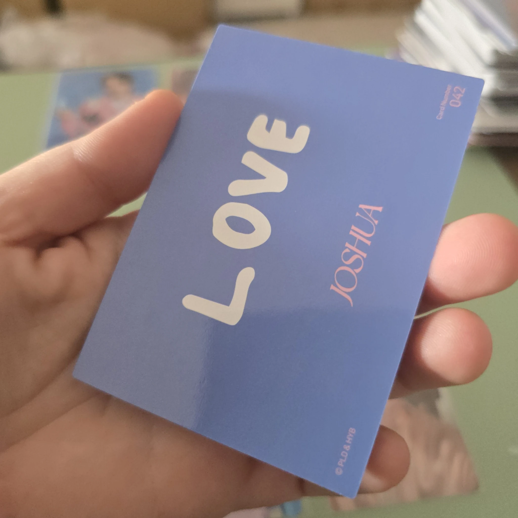 SEVENTEEN Joshua SEVENTEEN - Joshua - 2023 JAPAN FANMEETING [LOVE] Event trading card listing photo 2