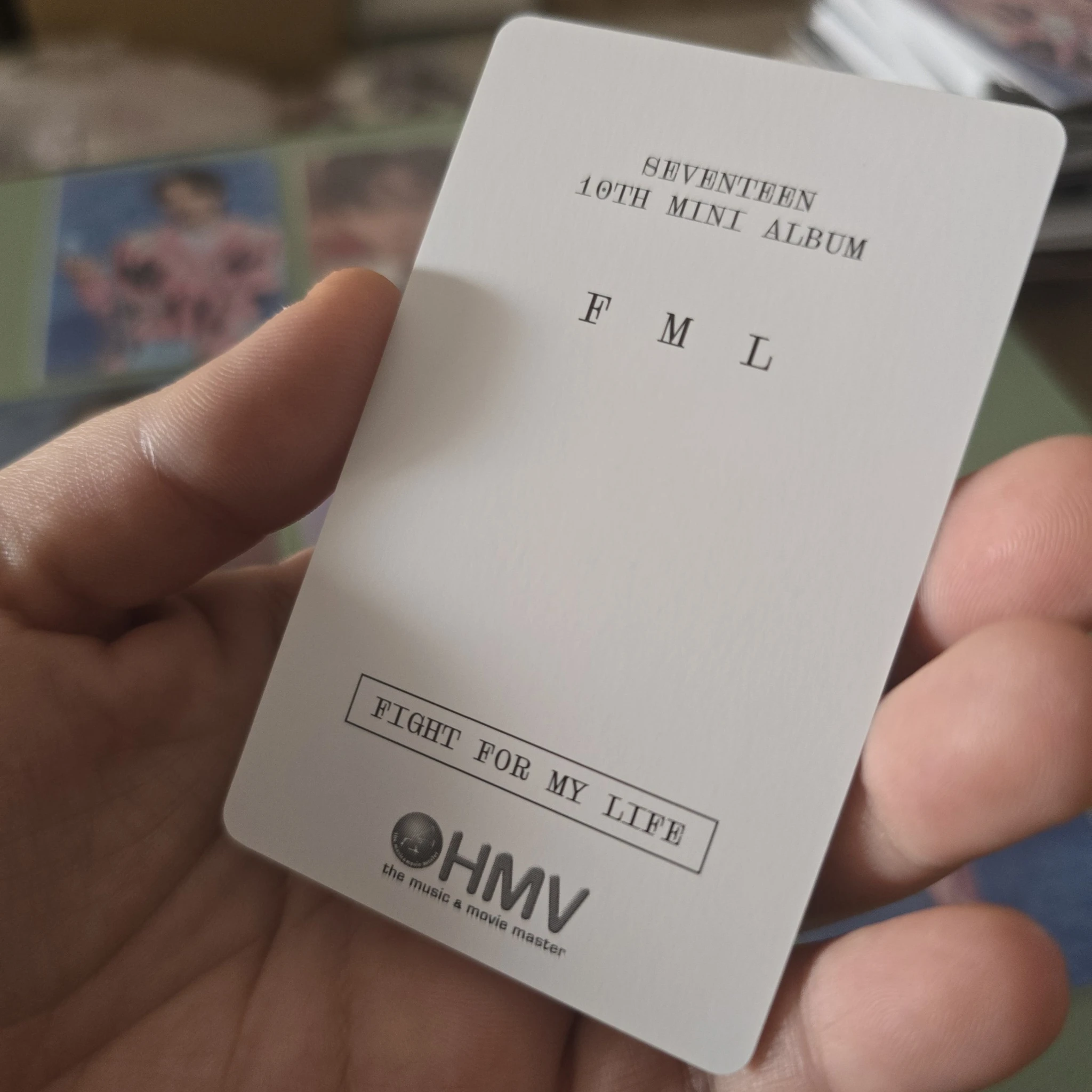 SEVENTEEN Joshua SEVENTEEN - Joshua - FML Album hmv pob (pre-order benefit) listing photo 2