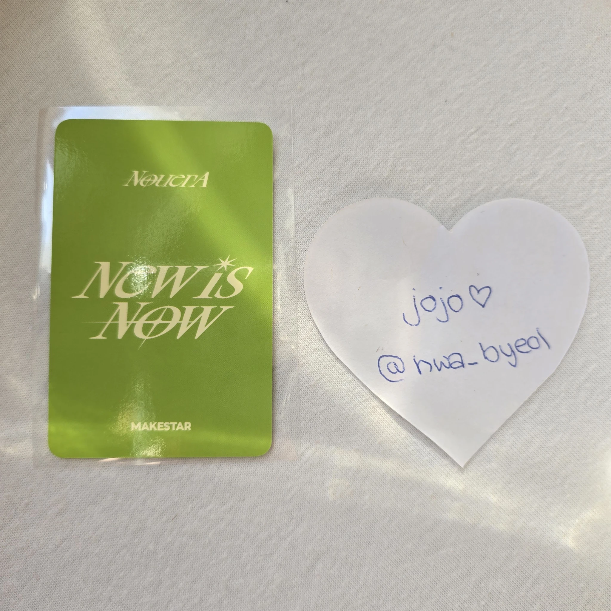 NouerA NouerA - Yuseop & Lin - Chapter: New is Now Album unit photocard makestar lucky draw (LD) listing photo 2