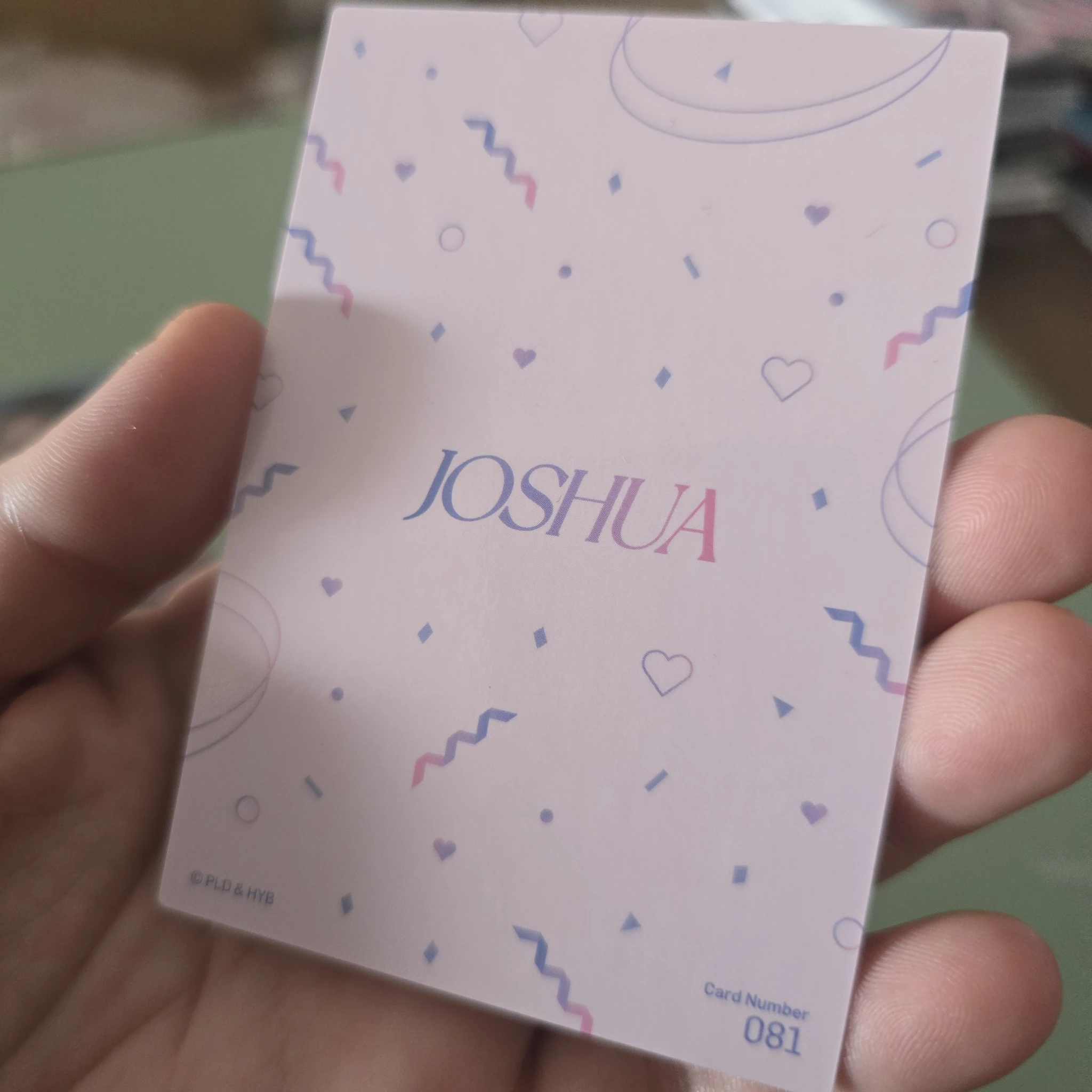 SEVENTEEN Joshua SEVENTEEN - Joshua - 2023 JAPAN FANMEETING [LOVE] Event trading card fan meeting listing photo 2