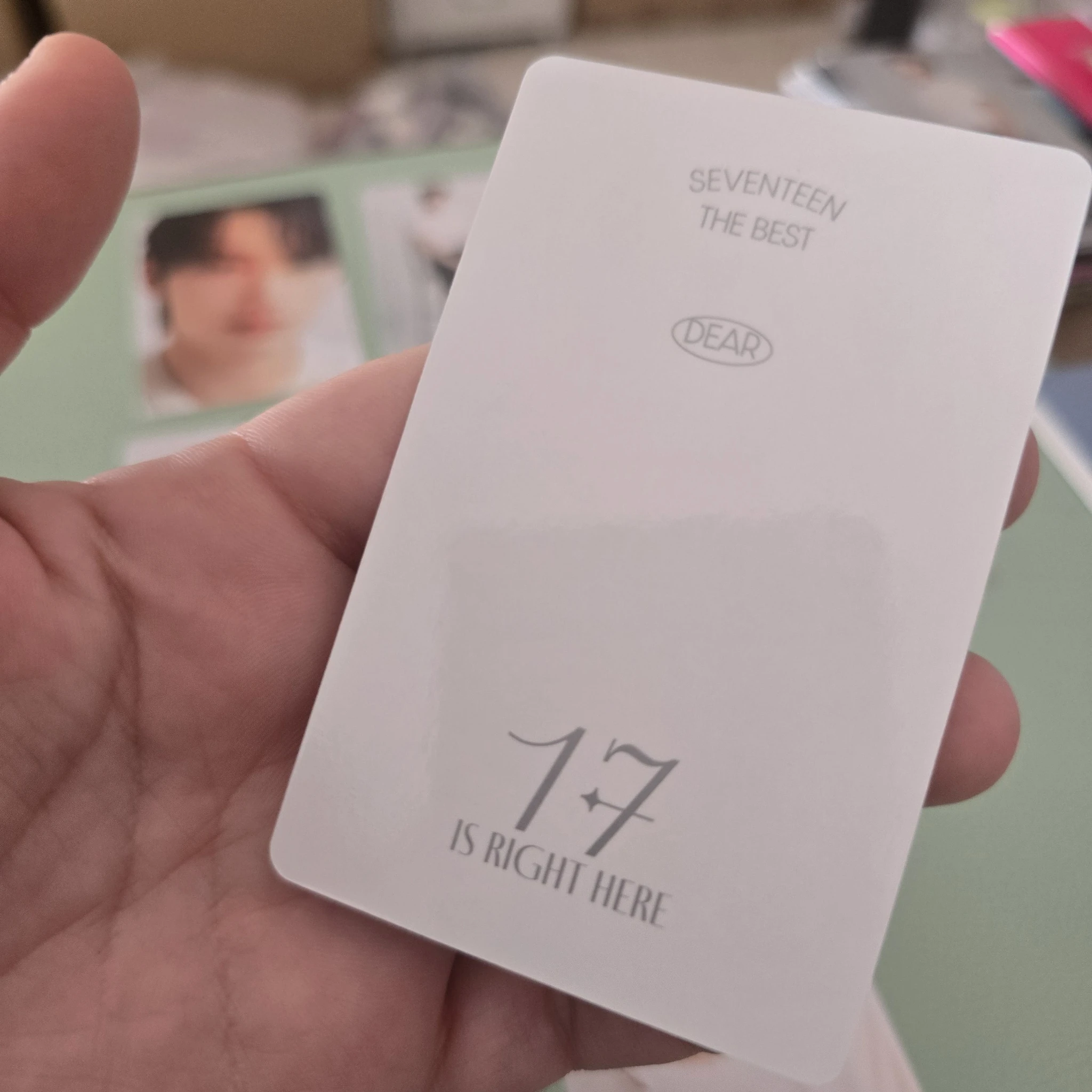 SEVENTEEN Jun SEVENTEEN - Jun - 17 IS RIGHT HERE Album album photocard photocard set carat version listing photo 2