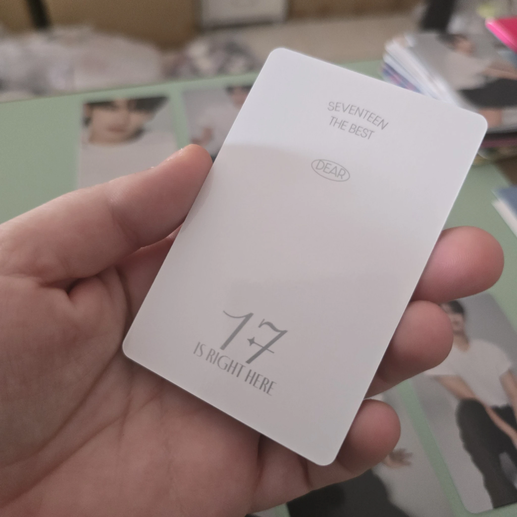 SEVENTEEN Jun SEVENTEEN - Jun - 17 IS RIGHT HERE Album photocard set album photocard carat version listing photo 2