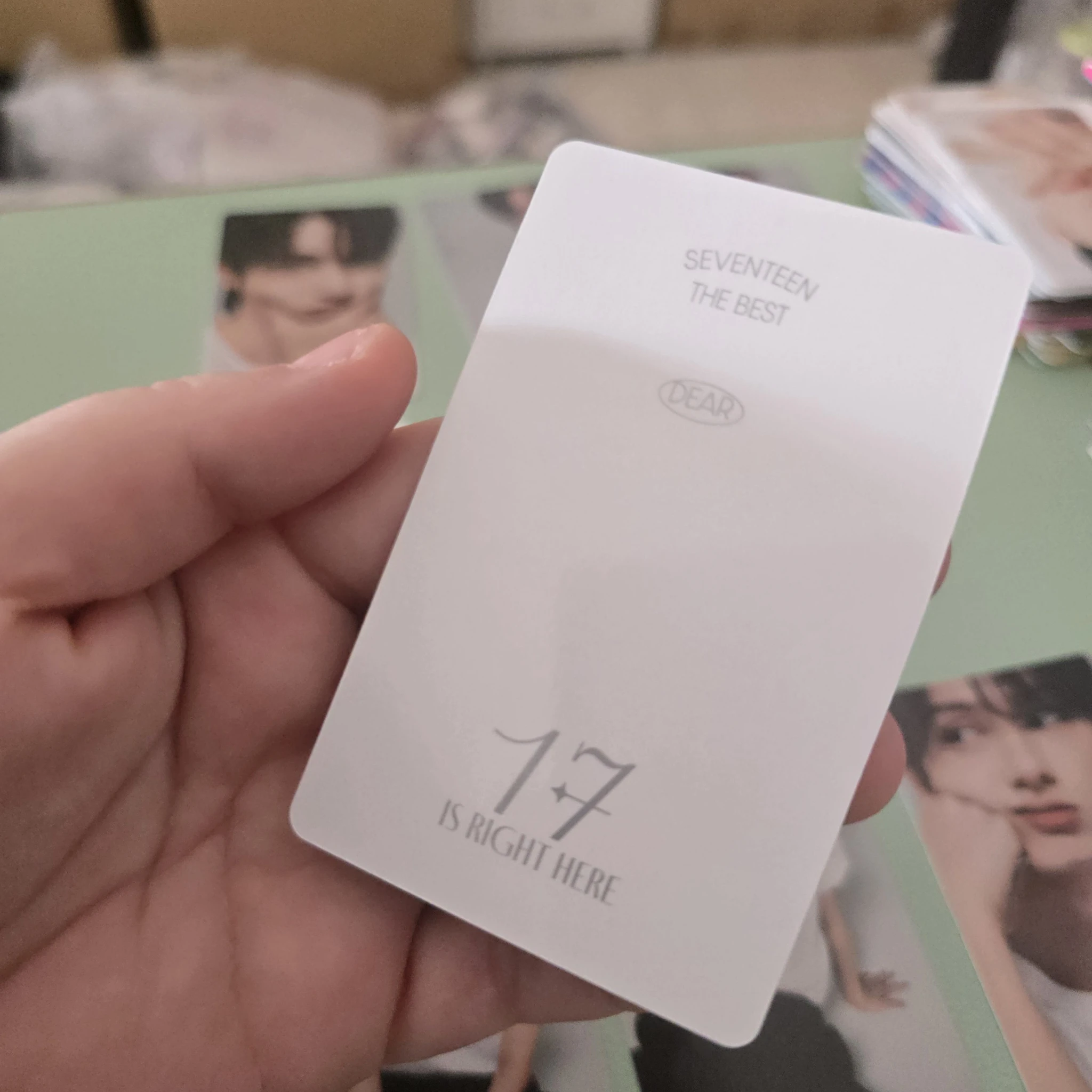 SEVENTEEN Jun SEVENTEEN - Jun - 17 IS RIGHT HERE Album photocard set album photocard carat version listing photo 2