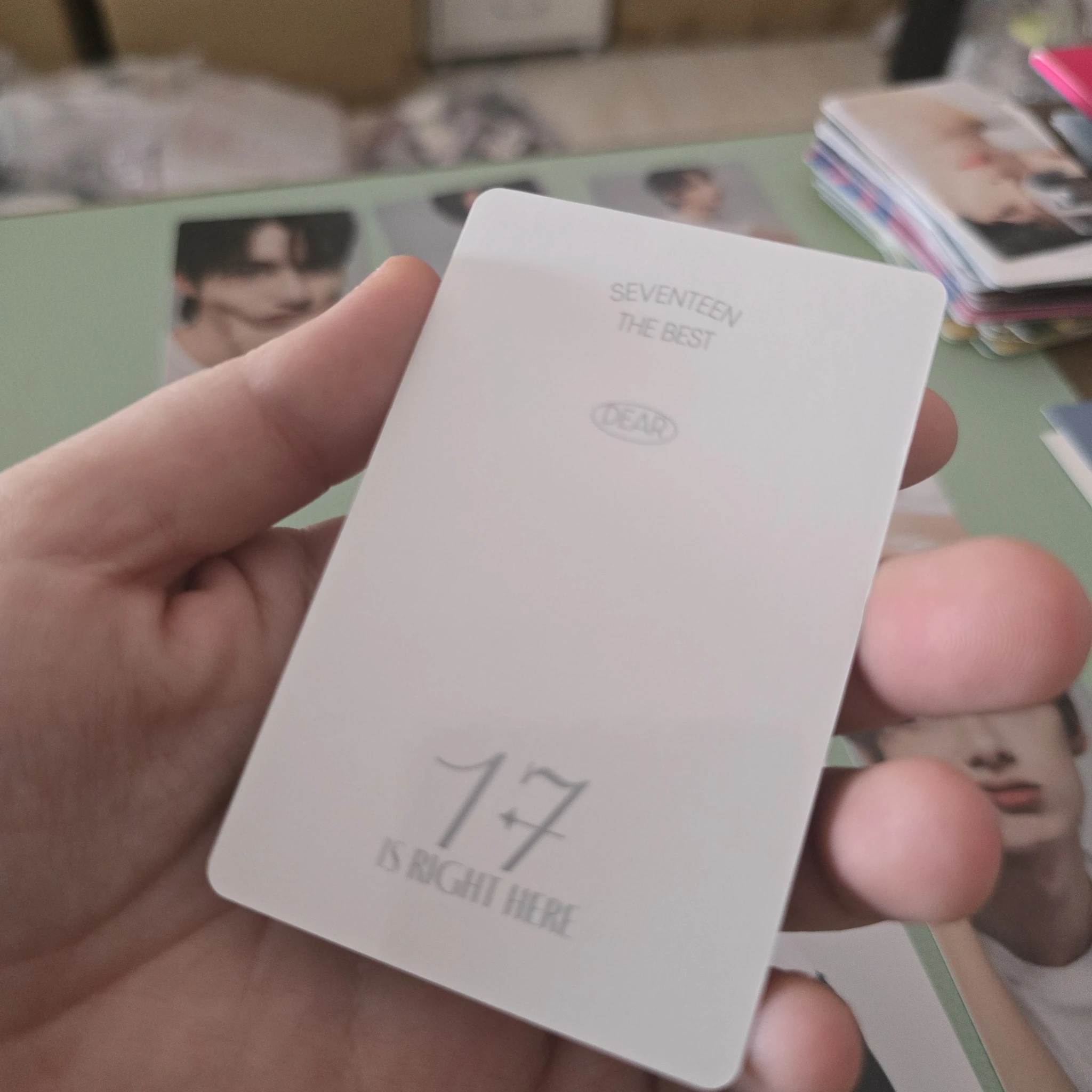 SEVENTEEN Jun SEVENTEEN - Jun - 17 IS RIGHT HERE Album photocard set album photocard carat version listing photo 2