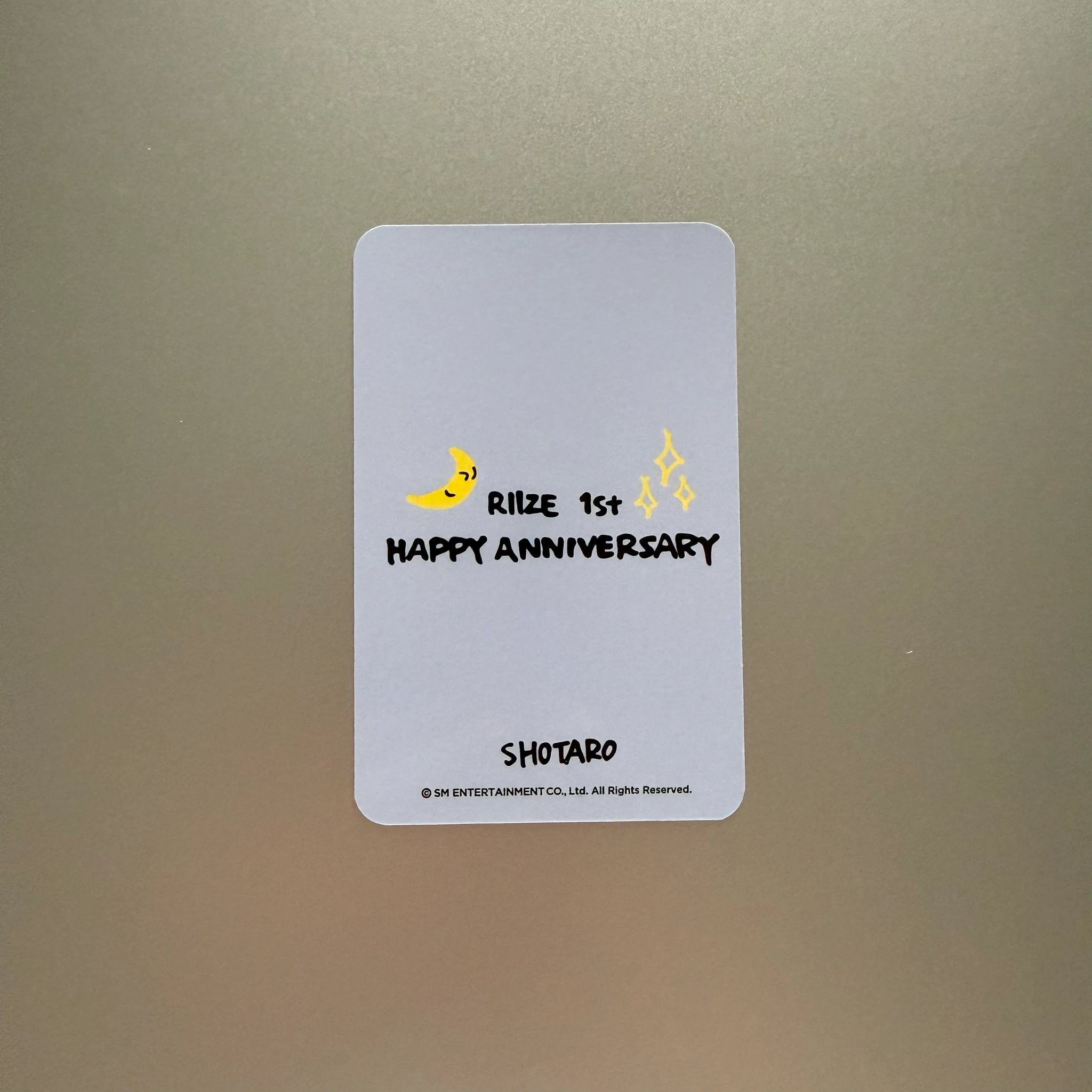 RIIZE  Shotaro RIIZE  - Shotaro - RIIZE 1ST Debut Anniversary MD Other talisman/lucky card listing photo 2