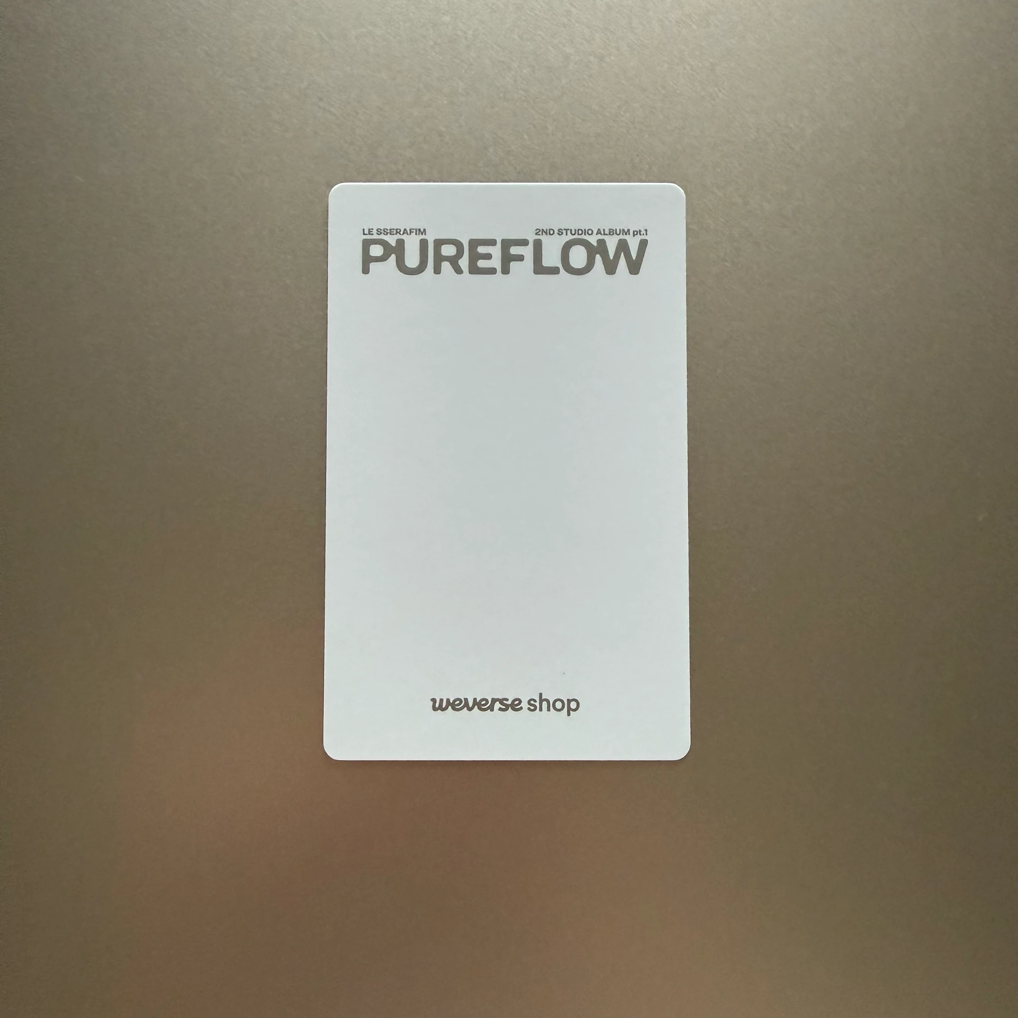 LE SSERAFIM Kim Chaewon LE SSERAFIM - Kim Chaewon - PUREFLOW pt.1 Album pob (pre-order benefit) weverse global shop (wvg) compact version listing photo 2