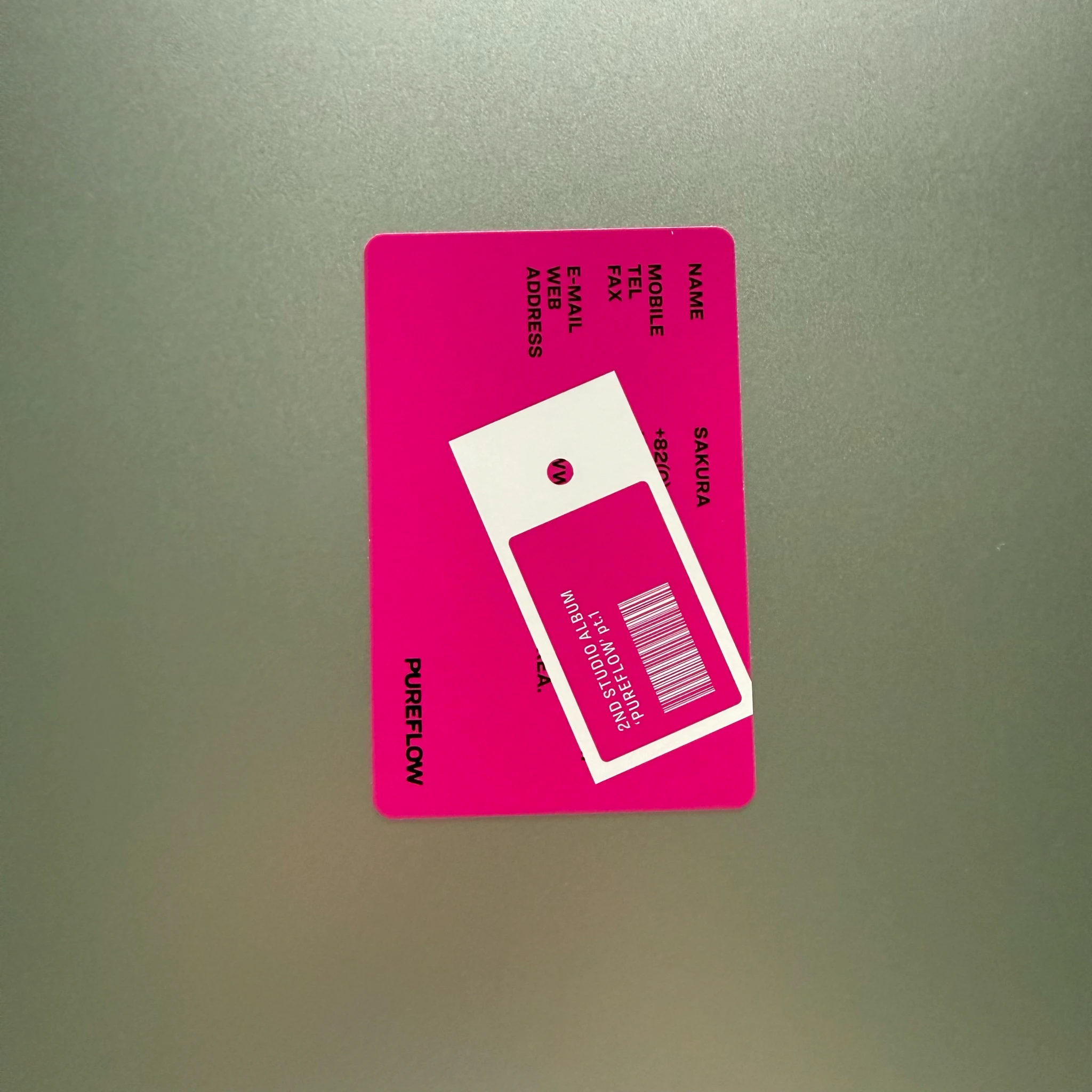 LE SSERAFIM Sakura LE SSERAFIM - Sakura - PUREFLOW pt.1 Album album photocard weverse album version merch photocard A version listing photo 2