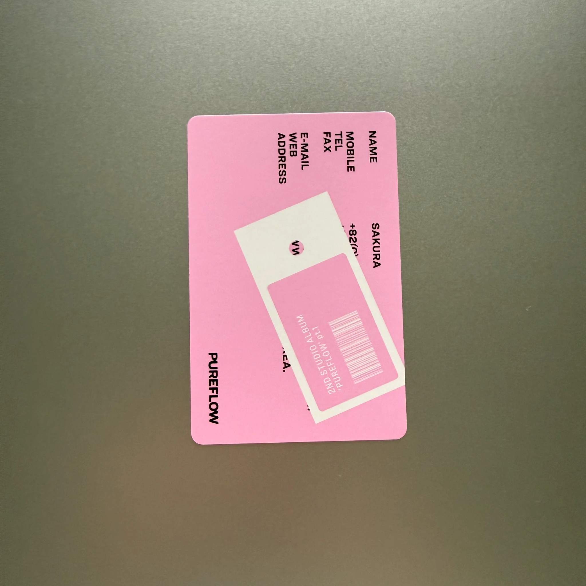 LE SSERAFIM Sakura LE SSERAFIM - Sakura - PUREFLOW pt.1 Album album photocard photocard set weverse album version B version listing photo 2