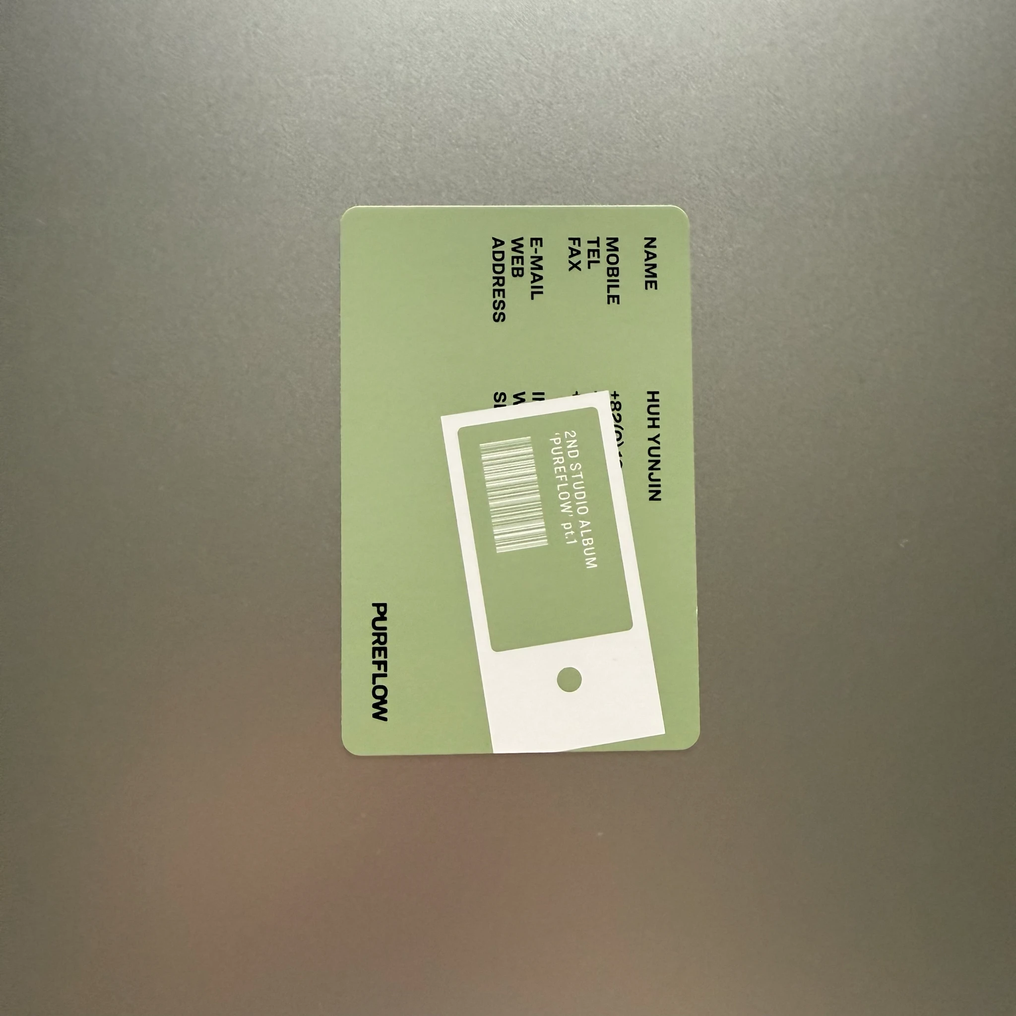 LE SSERAFIM Huh Yunjin LE SSERAFIM - Huh Yunjin - PUREFLOW pt.1 Album album photocard photocard set weverse album version B version listing photo 2