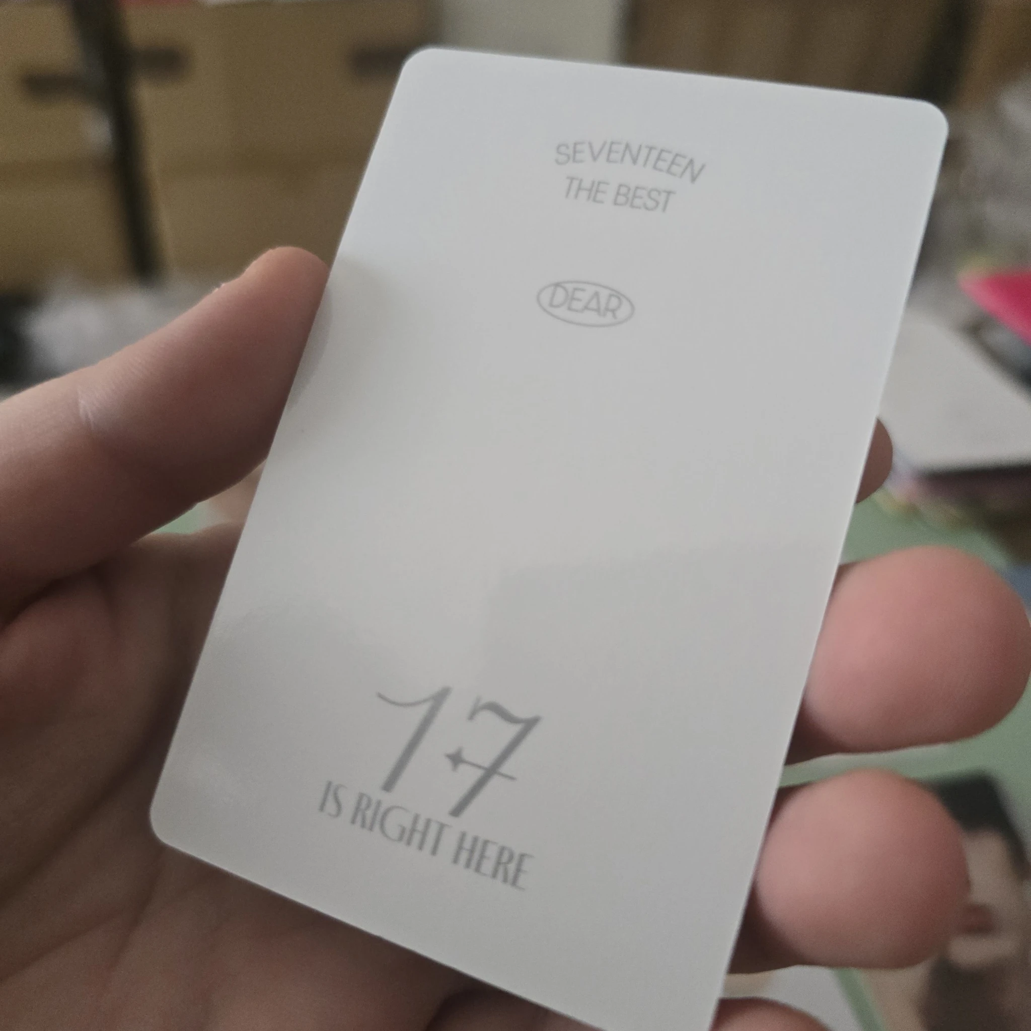 SEVENTEEN Jun SEVENTEEN - Jun - 17 IS RIGHT HERE Album album photocard photocard set carat version listing photo 2