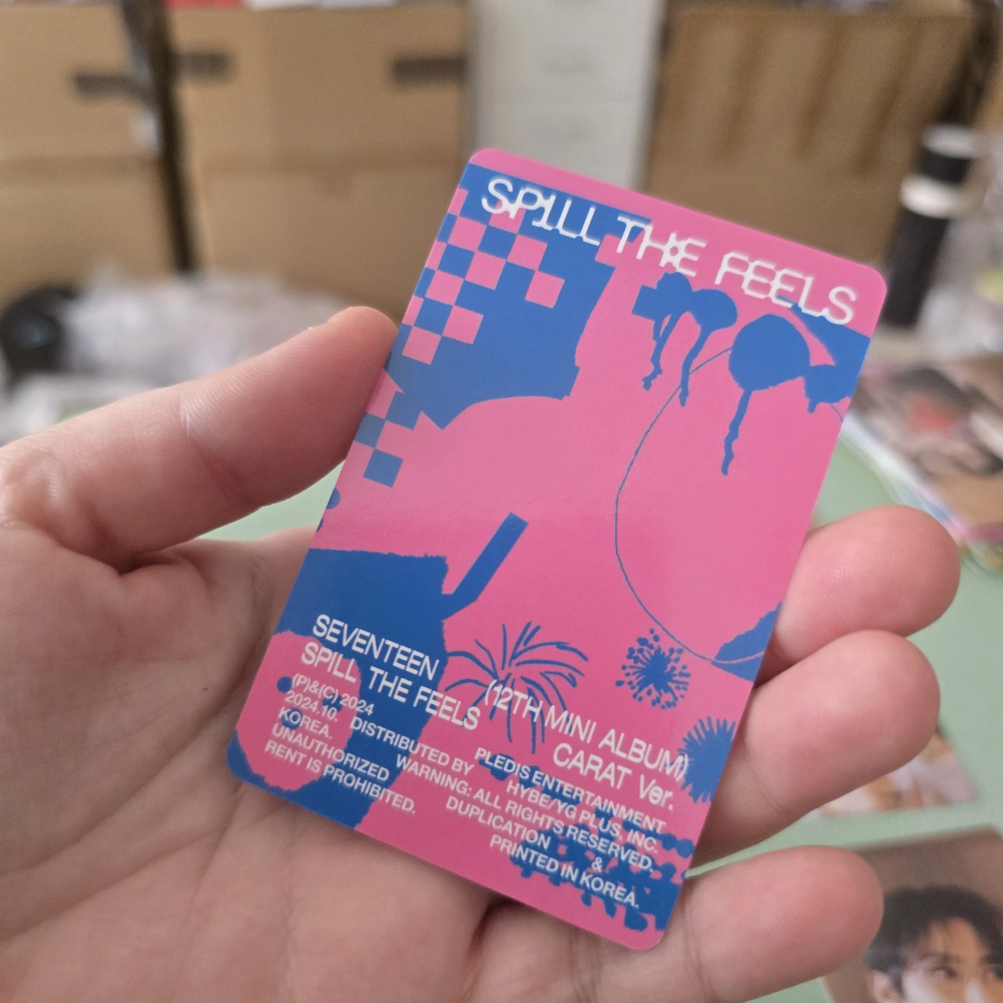 SEVENTEEN Jun SEVENTEEN - Jun - Spill the Feels Album photocard set carat version listing photo 2