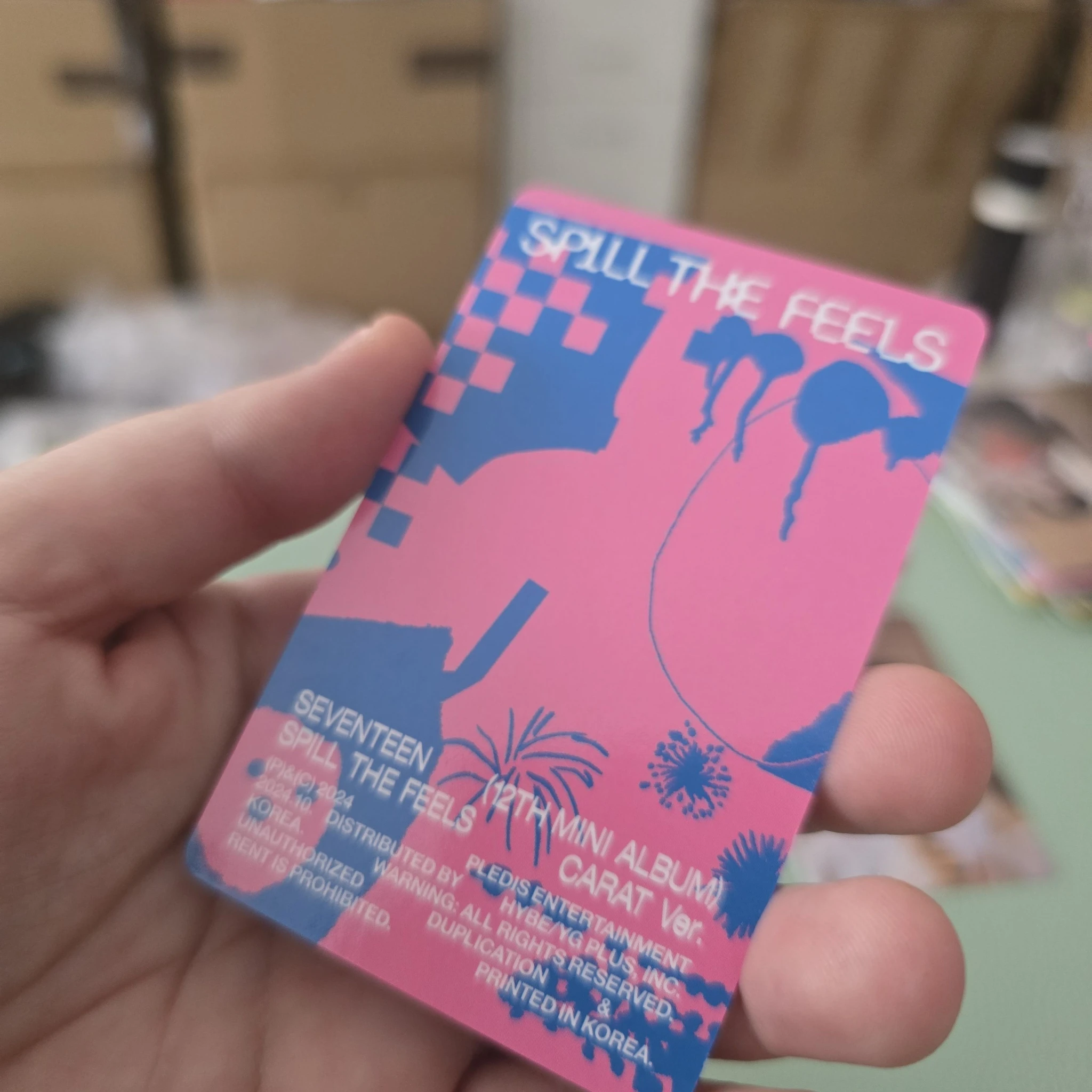 SEVENTEEN Jun SEVENTEEN - Jun - Spill the Feels Album photocard set carat version listing photo 2