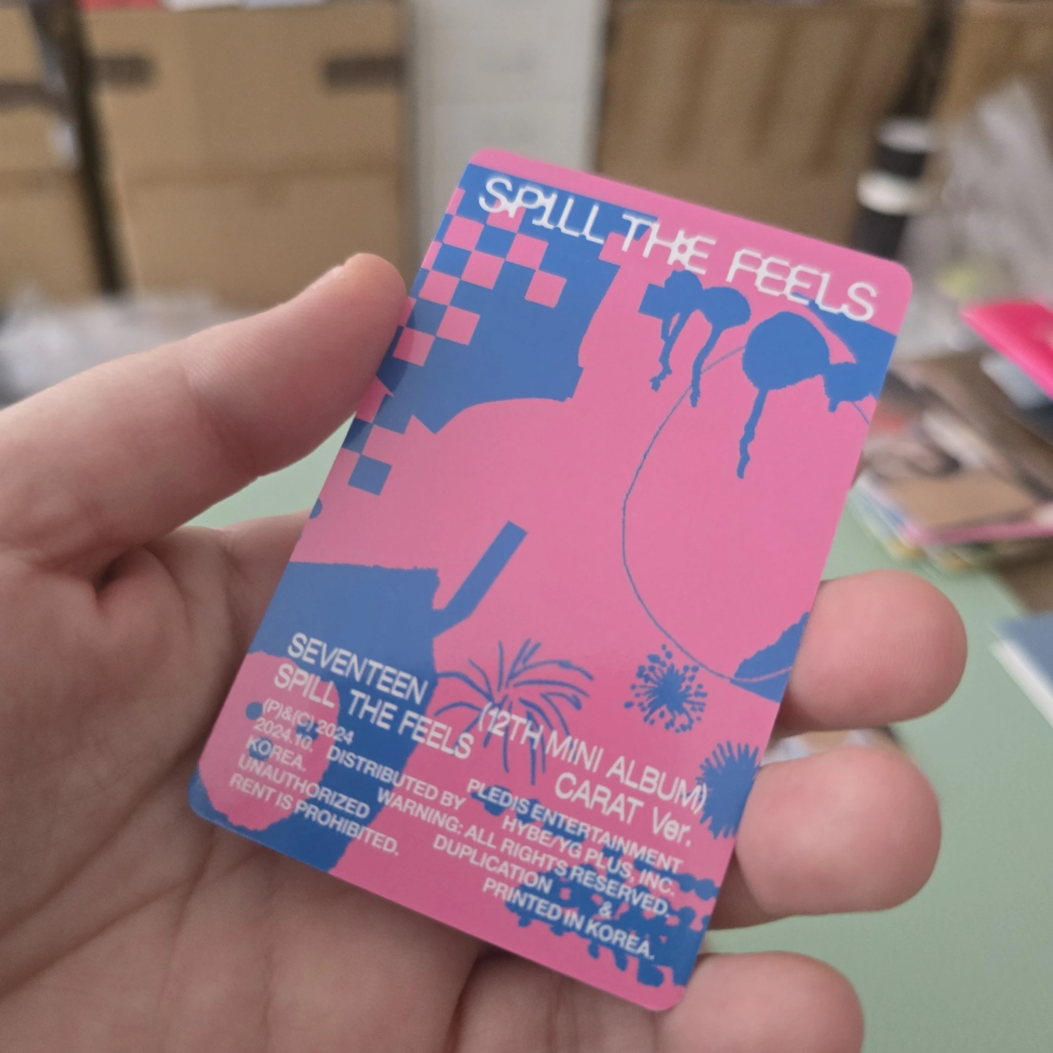 SEVENTEEN Jun SEVENTEEN - Jun - Spill the Feels Album photocard set carat version listing photo 2