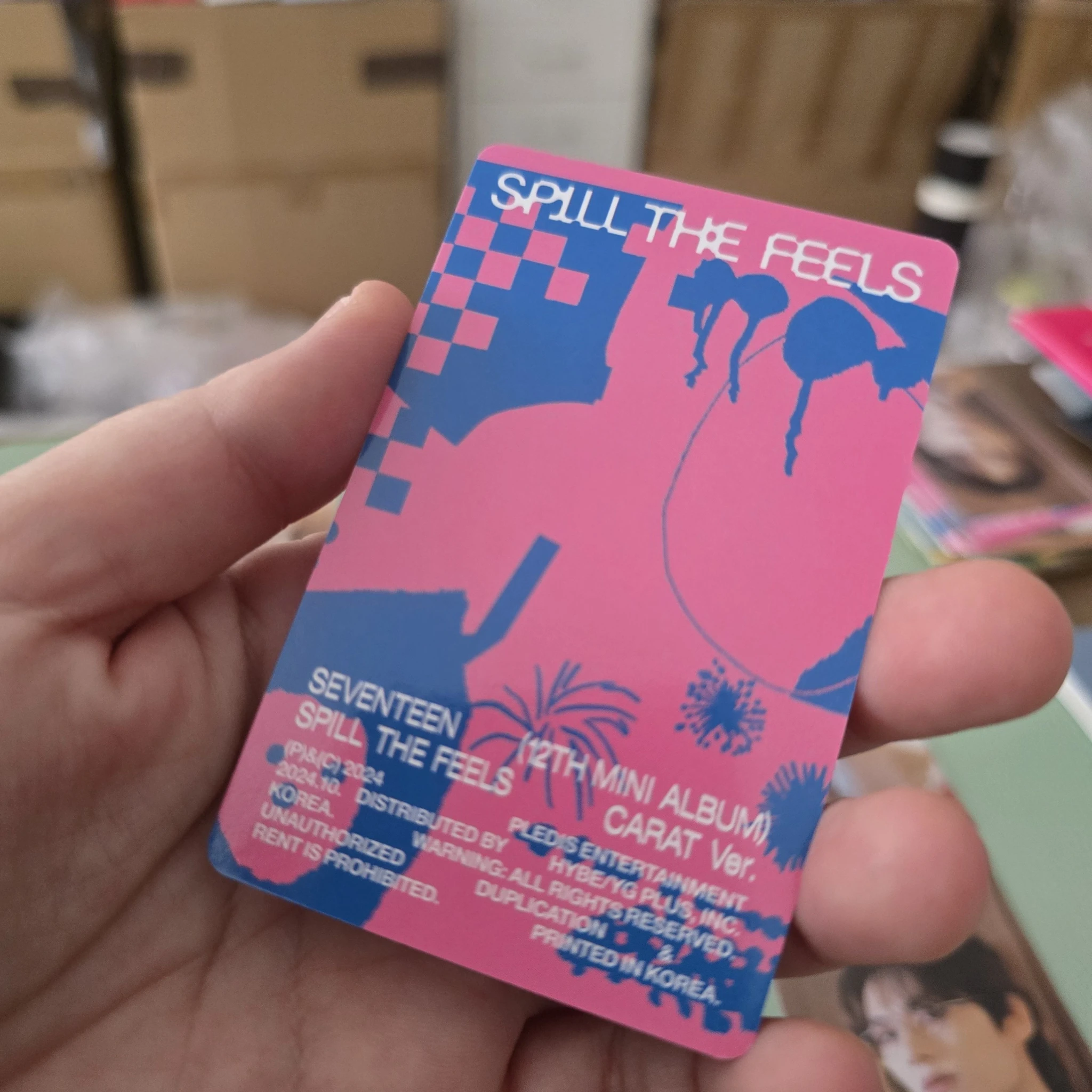SEVENTEEN Jun SEVENTEEN - Jun - Spill the Feels Album photocard set carat version listing photo 2