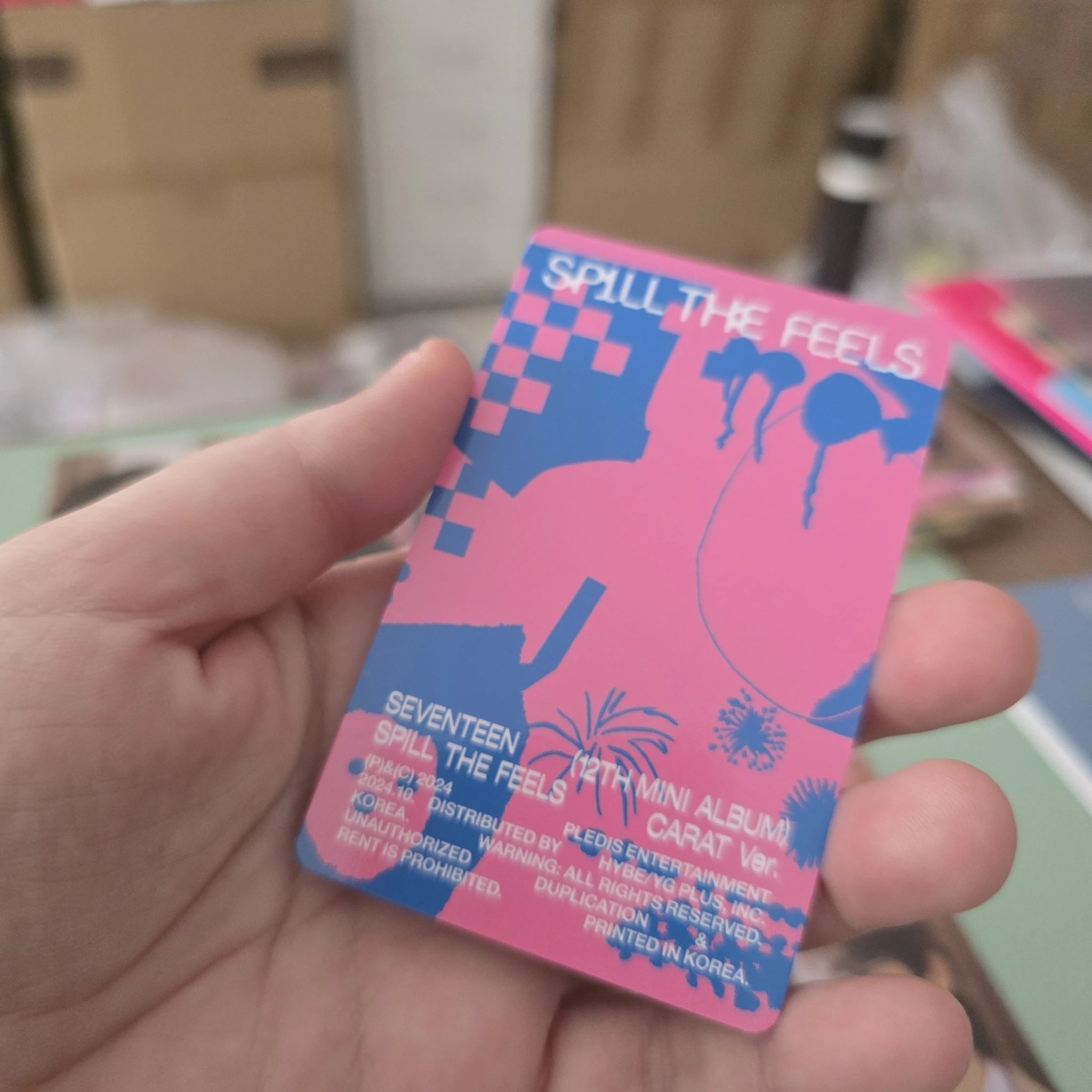 SEVENTEEN Jun SEVENTEEN - Jun - Spill the Feels Album photocard set carat version listing photo 2