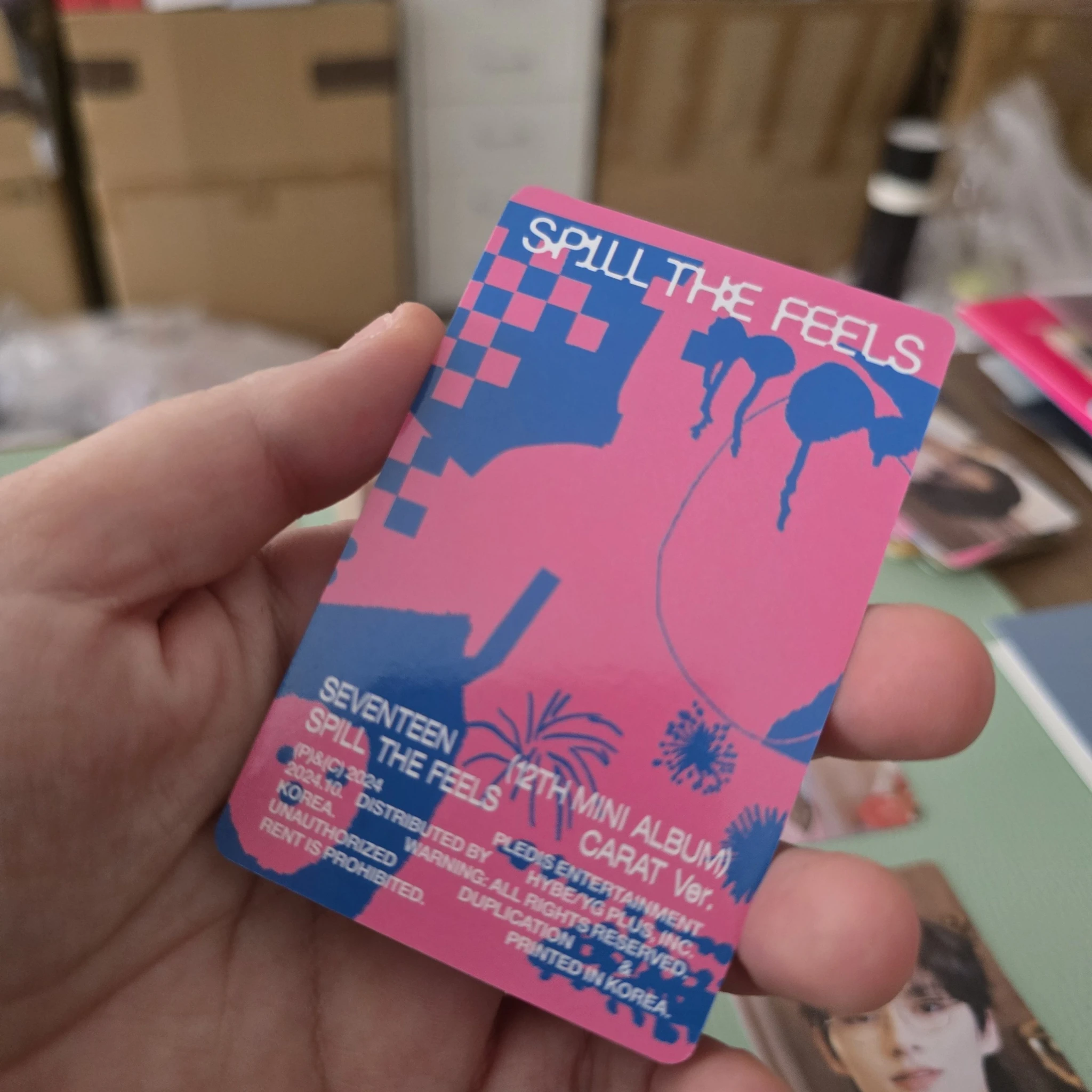 SEVENTEEN Jun SEVENTEEN - Jun - Spill the Feels Album photocard set carat version listing photo 2