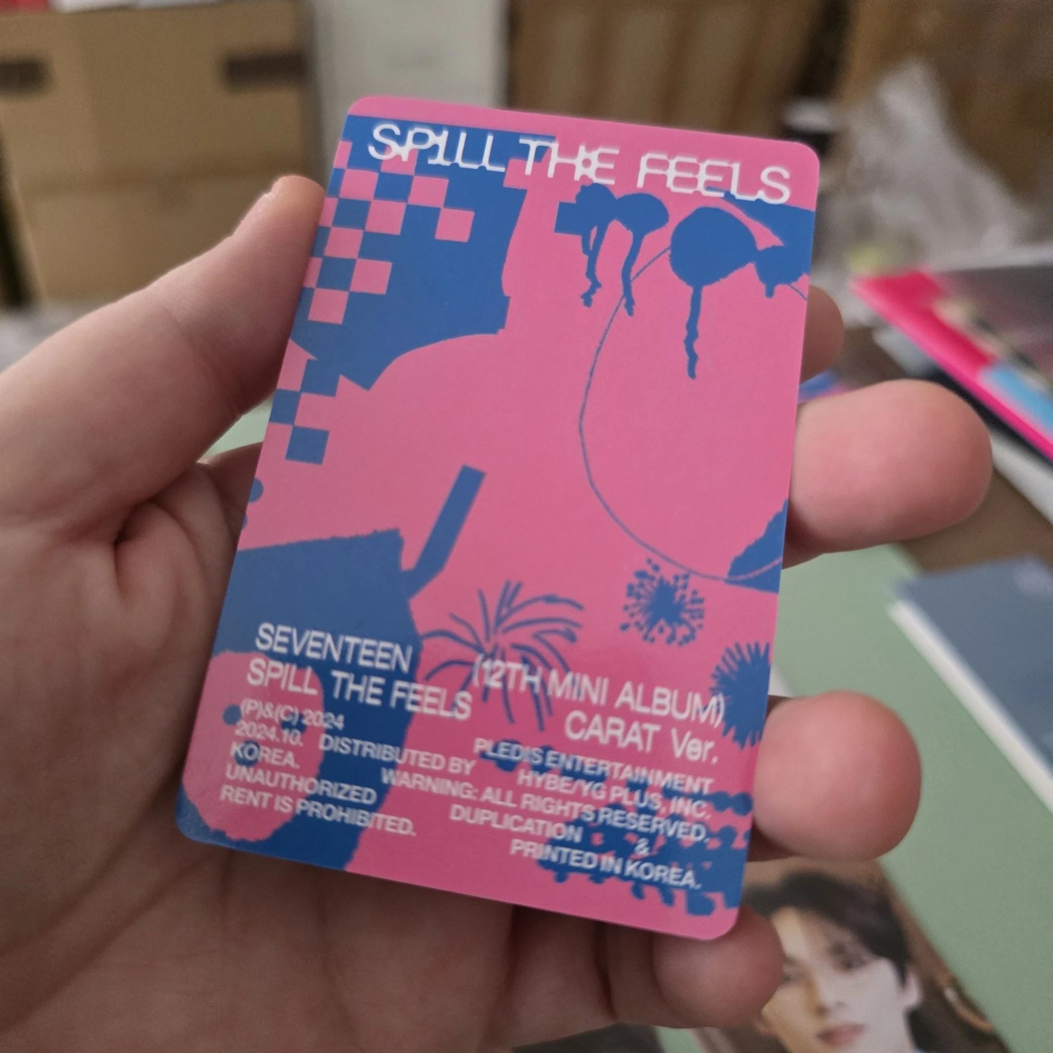 SEVENTEEN Jun SEVENTEEN - Jun - Spill the Feels Album photocard set carat version listing photo 2