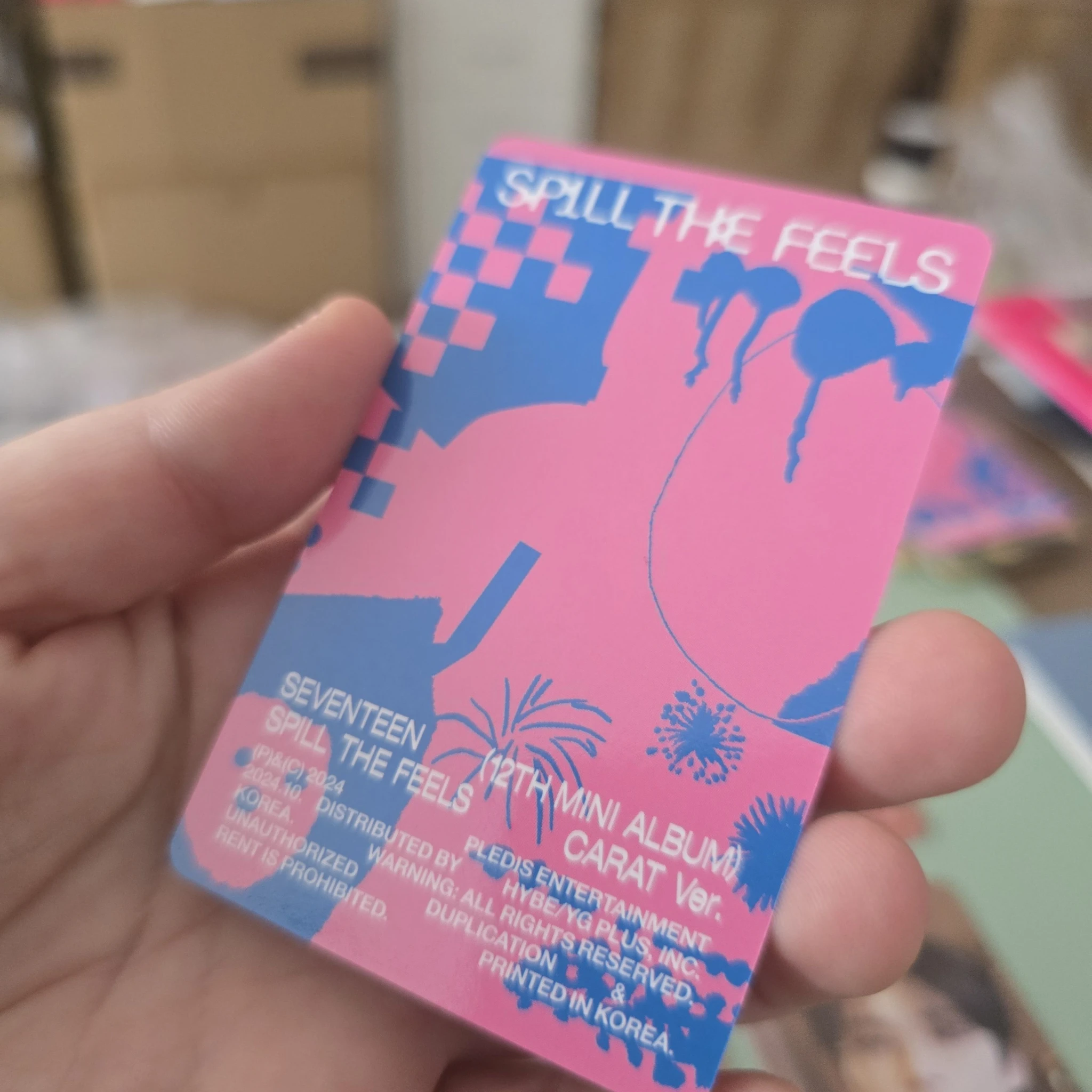 SEVENTEEN Jun SEVENTEEN - Jun - Spill the Feels Album photocard set carat version listing photo 2