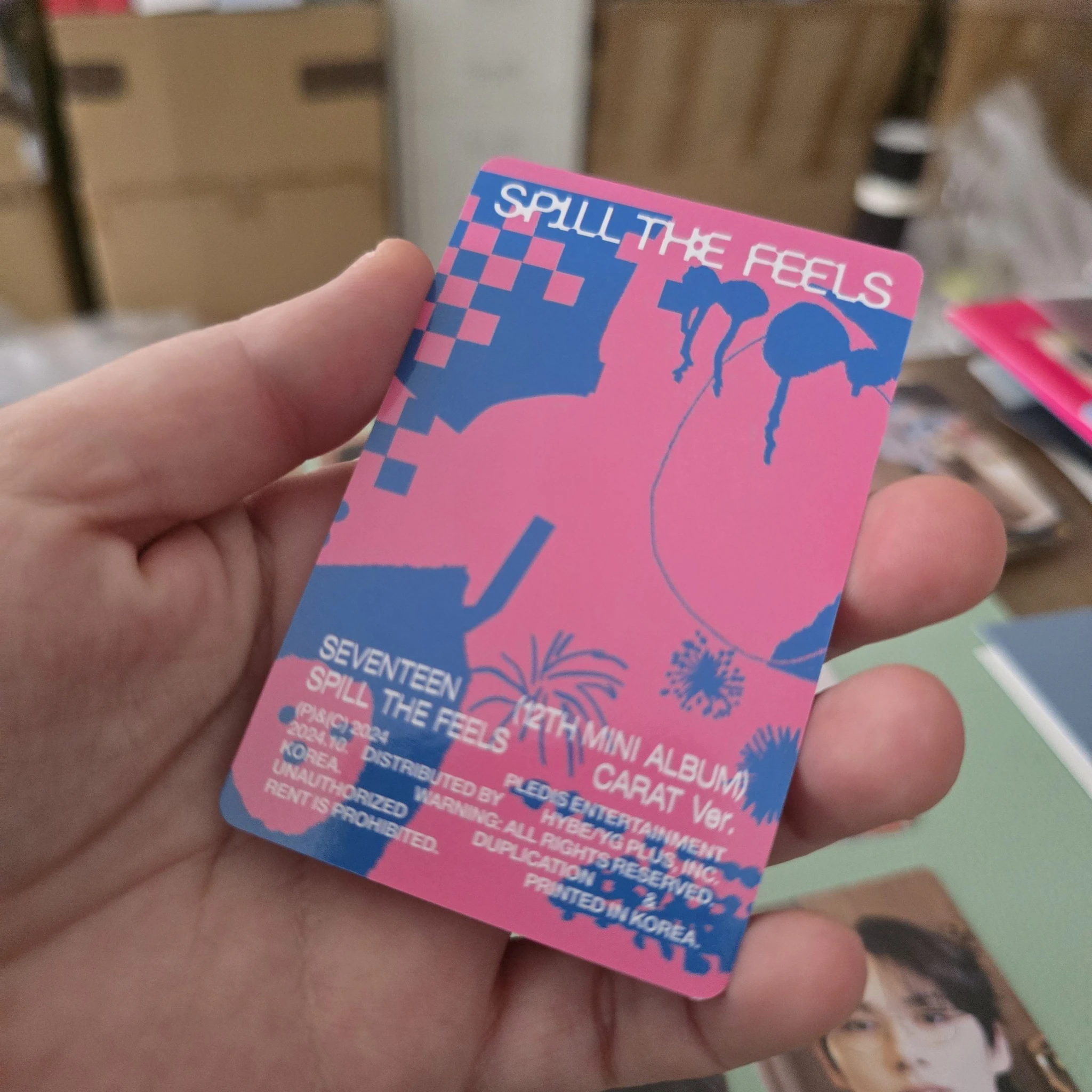 SEVENTEEN Jun SEVENTEEN - Jun - Spill the Feels Album photocard set carat version listing photo 2