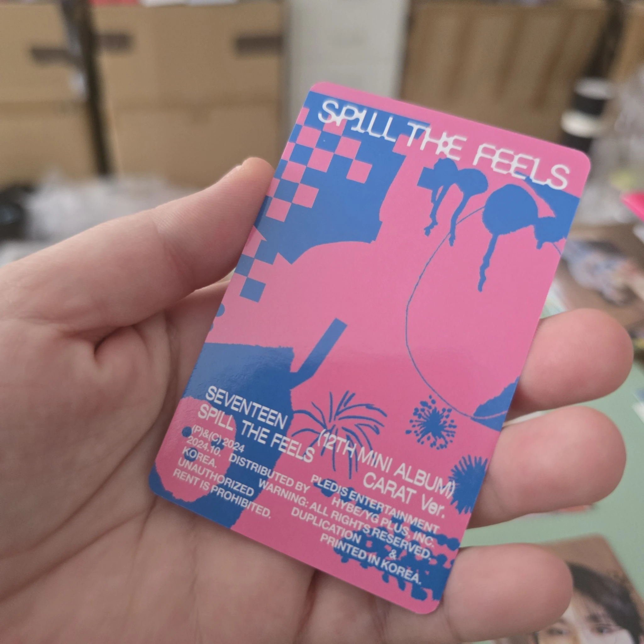 SEVENTEEN Jun SEVENTEEN - Jun - Spill the Feels Album photocard set carat version listing photo 2