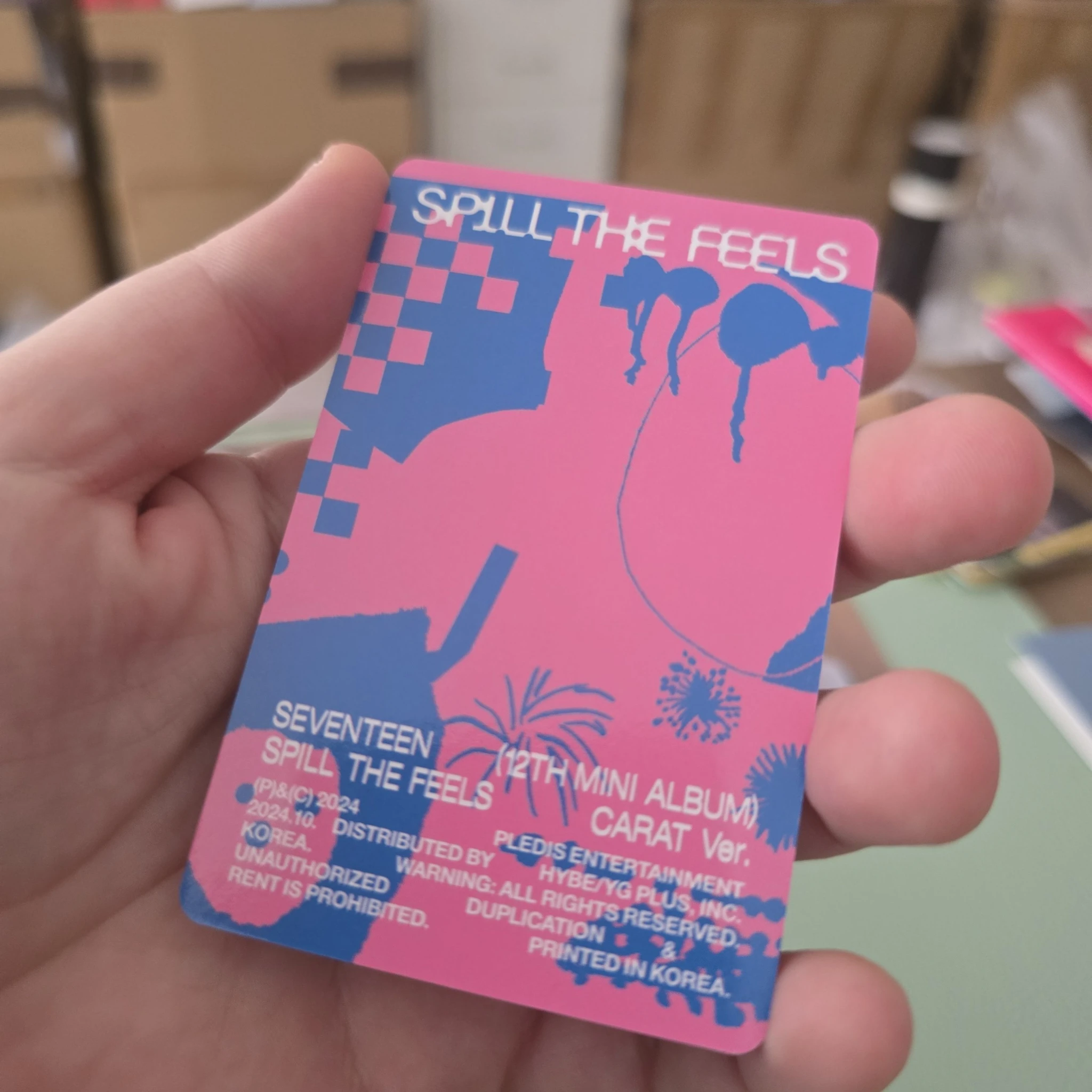 SEVENTEEN Jun SEVENTEEN - Jun - Spill the Feels Album photocard set carat version listing photo 2