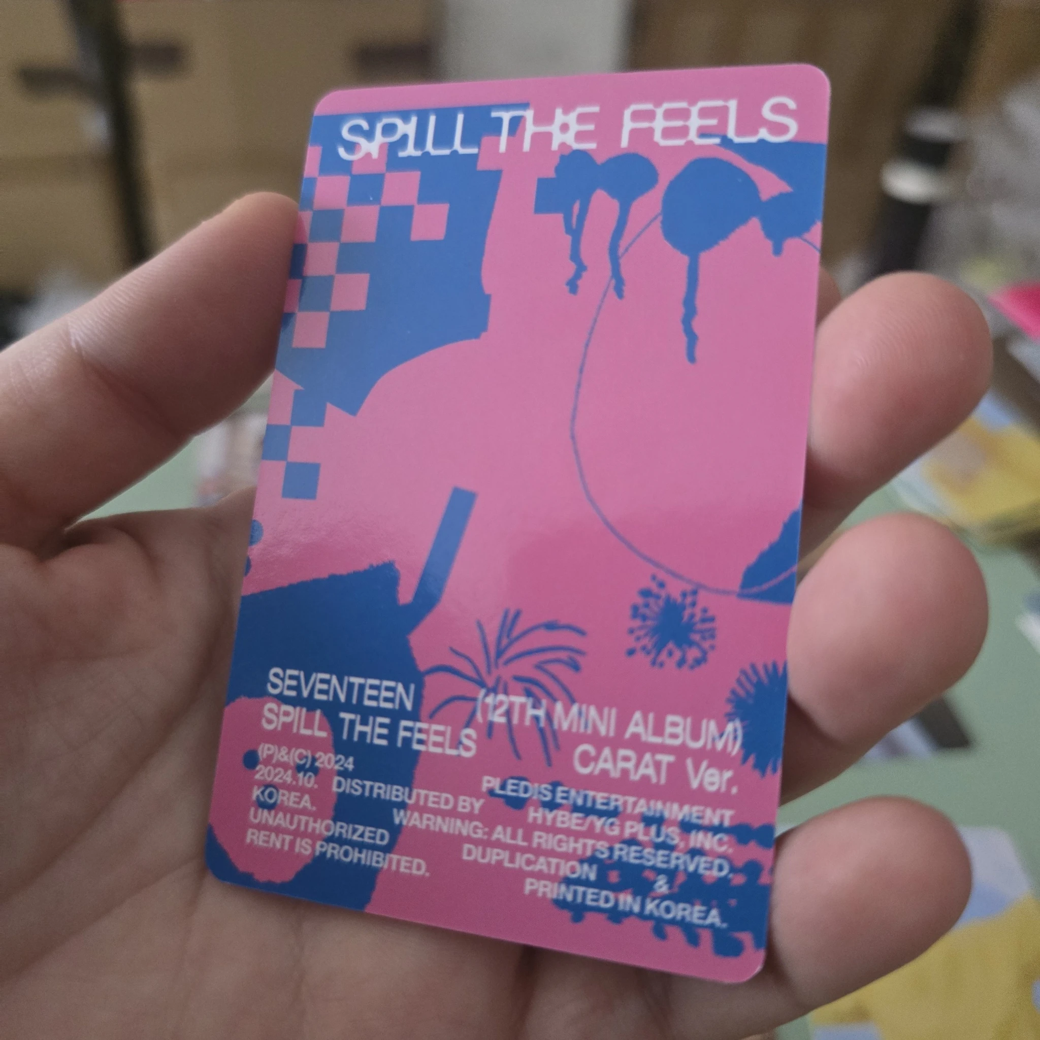 SEVENTEEN Jun SEVENTEEN - Jun - Spill the Feels Album photocard set carat version listing photo 2