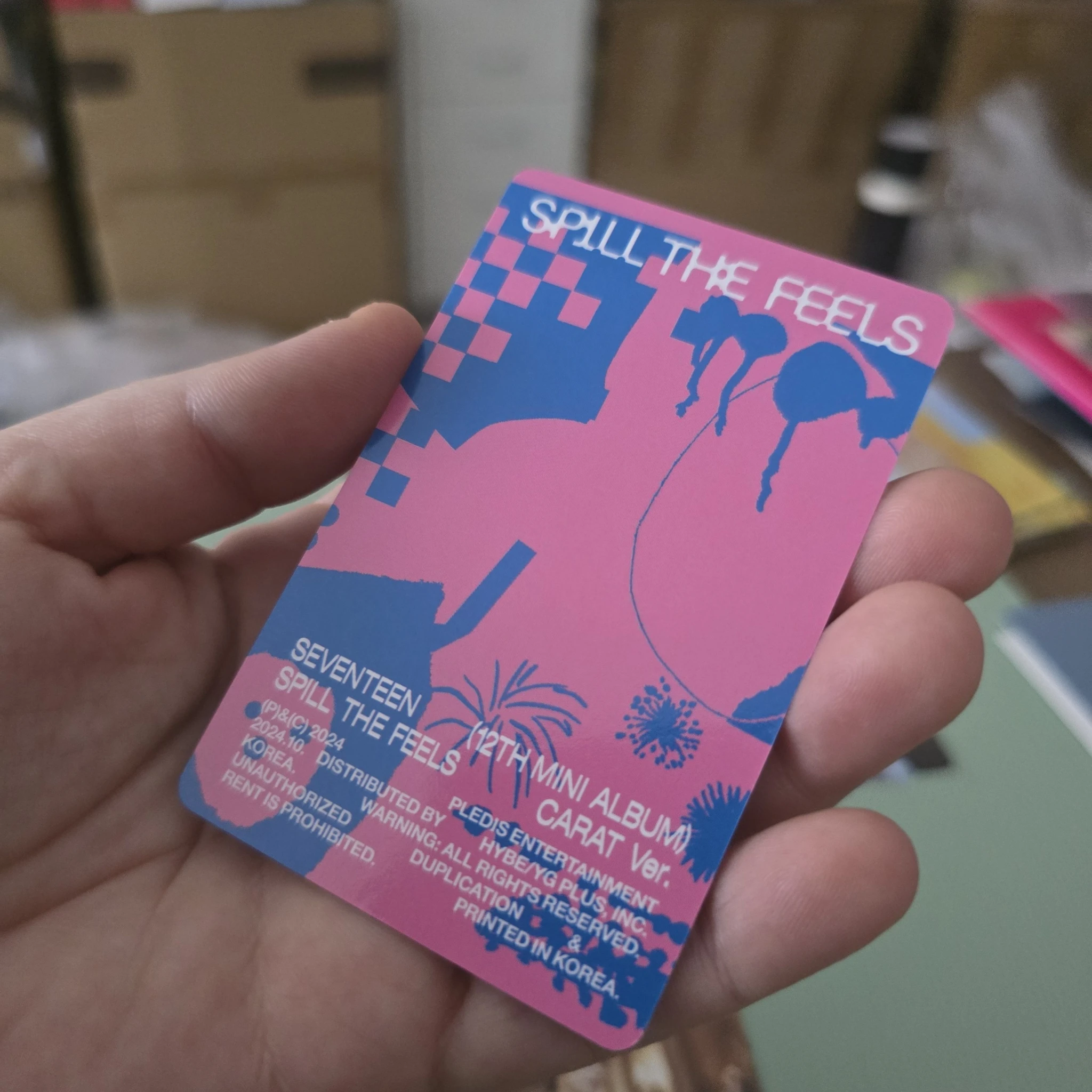 SEVENTEEN Jun SEVENTEEN - Jun - Spill the Feels Album carat version album photocard listing photo 2