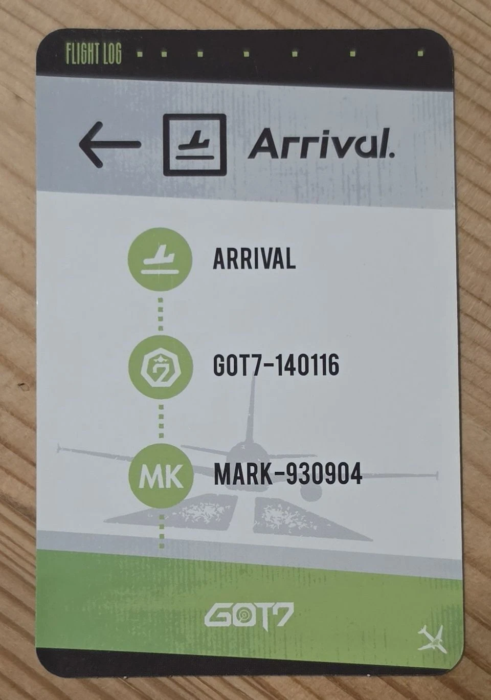 GOT7 Mark GOT7 - Mark - FLIGHT LOG: ARRIVAL Album album photocard making version listing photo 2